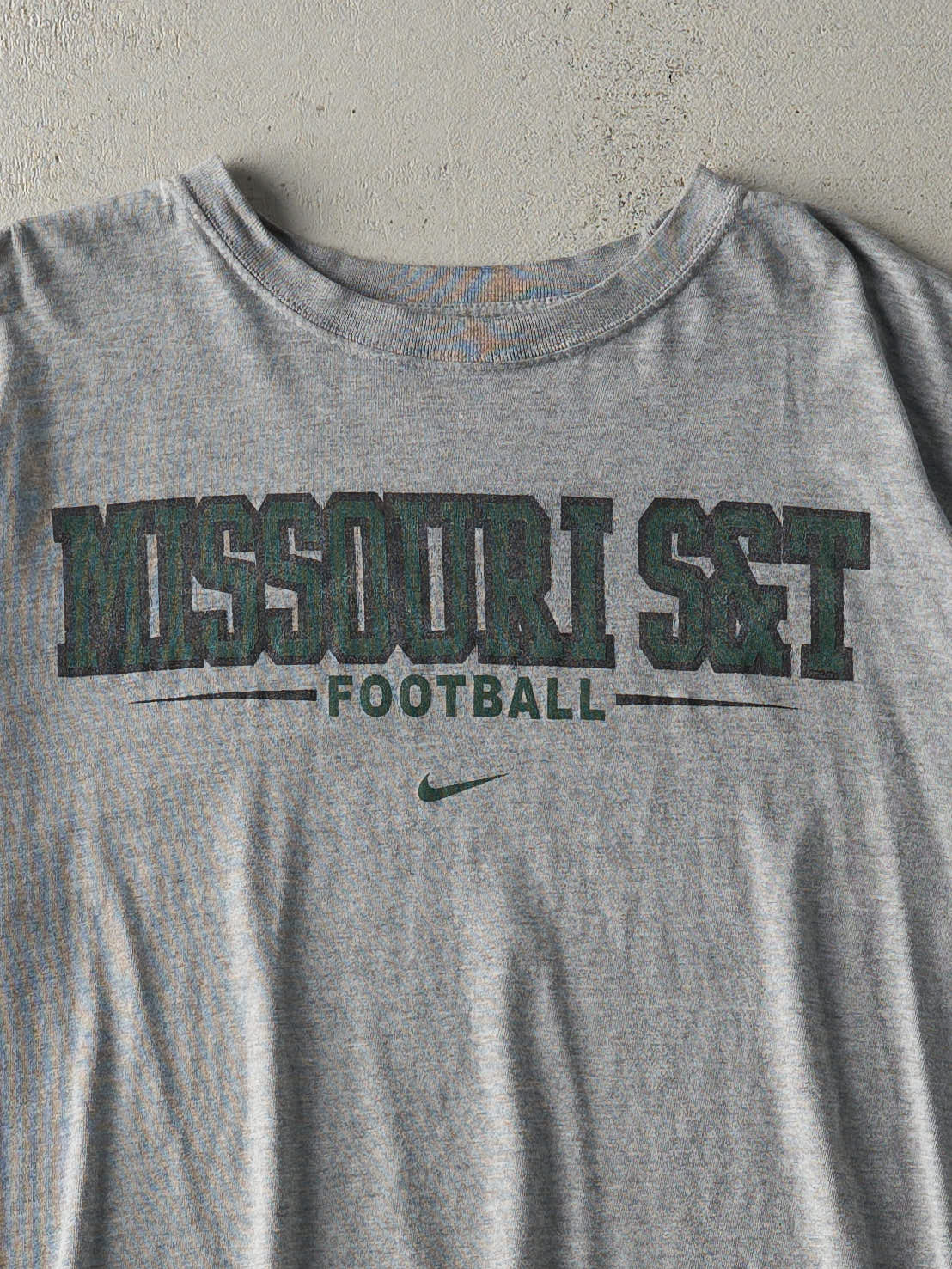 Vintage Y2K Grey Nike Missouri S&T Football Tee (M/L)