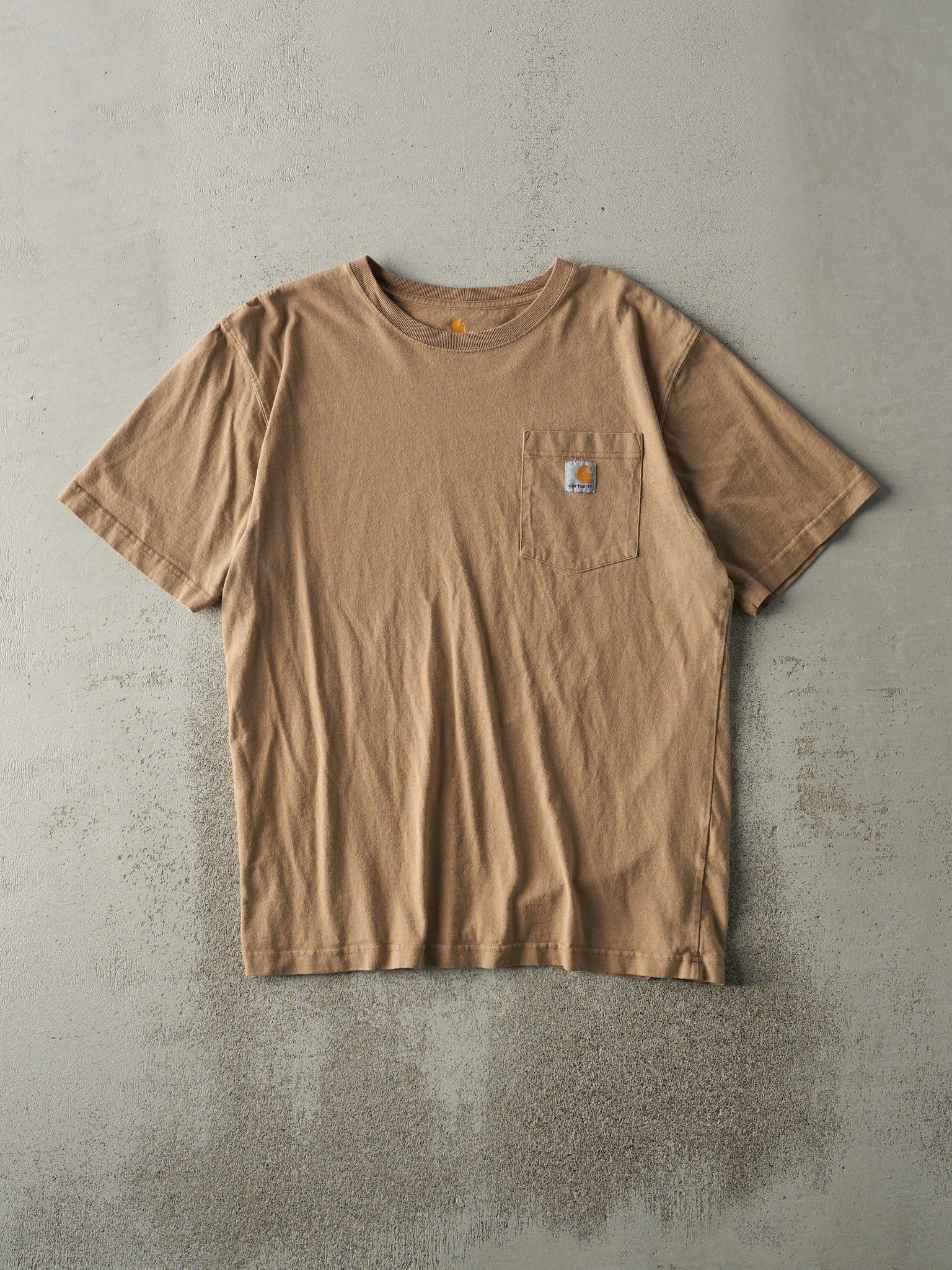 Vintage Y2K Beige Carhartt Pocket Tee (M/L)