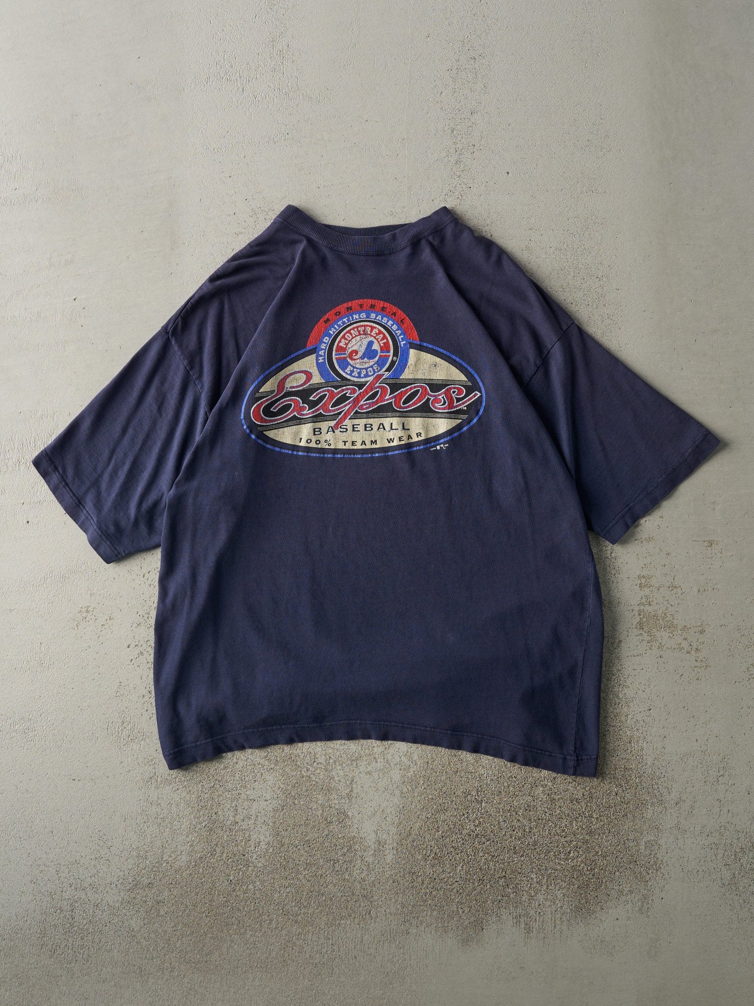 Vintage 96' Navy Blue Montreal Expos MLB Tee (XL)