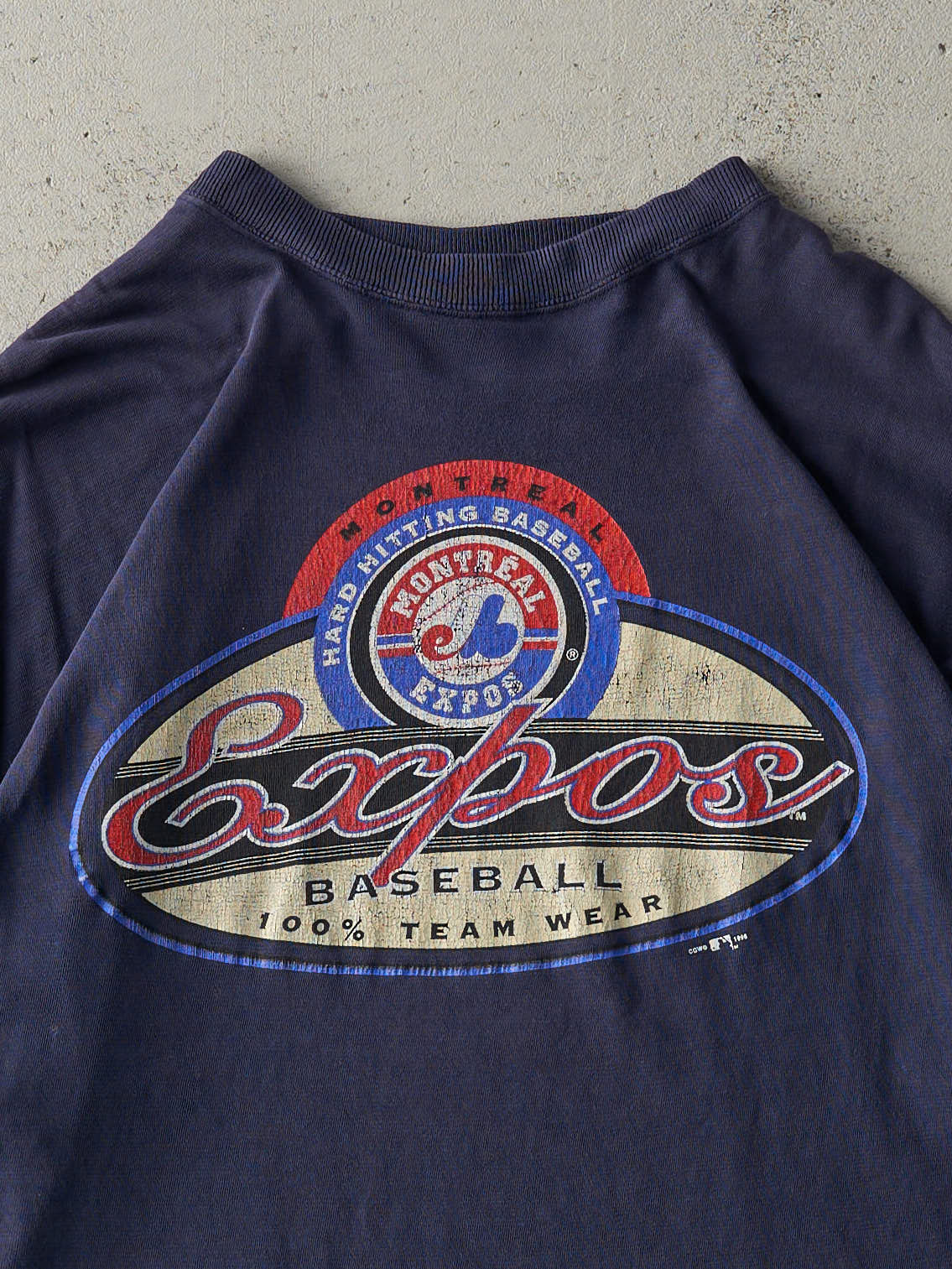 Vintage 96' Navy Blue Montreal Expos MLB Tee (XL)