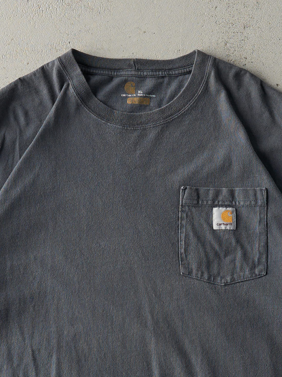 Vintage Y2K Charcoal Grey Carhartt Pocket Tee (XL/XXL)