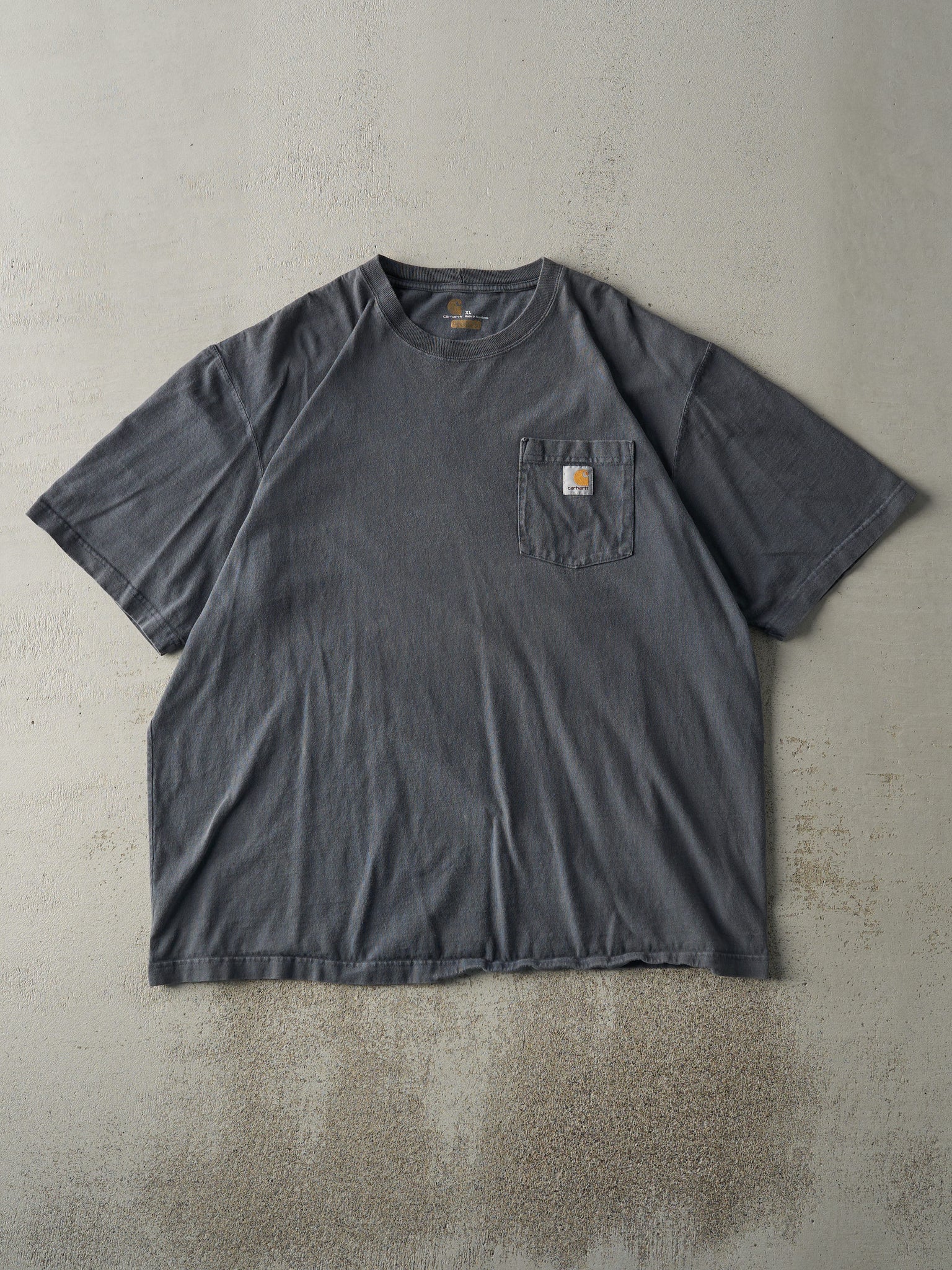 Vintage Y2K Charcoal Grey Carhartt Pocket Tee (XL/XXL)