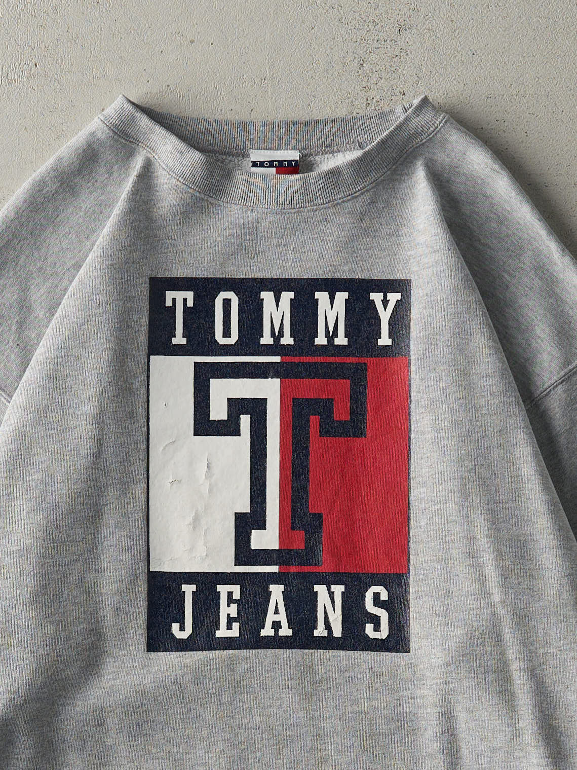 Vintage 90s Grey Tommy Jeans Crewneck (L)