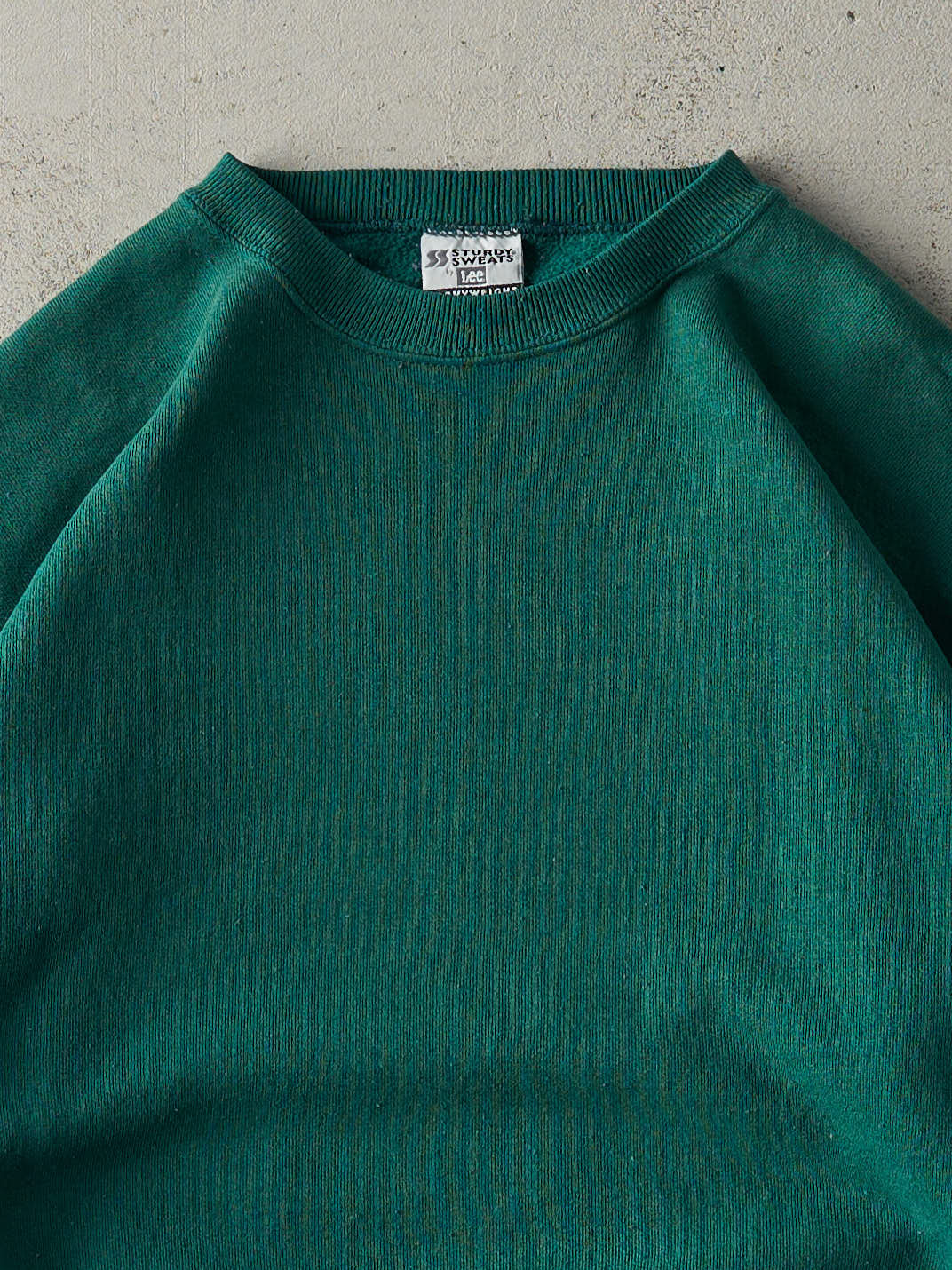 Vintage 90s Green Blank Boxy Crewneck (L)