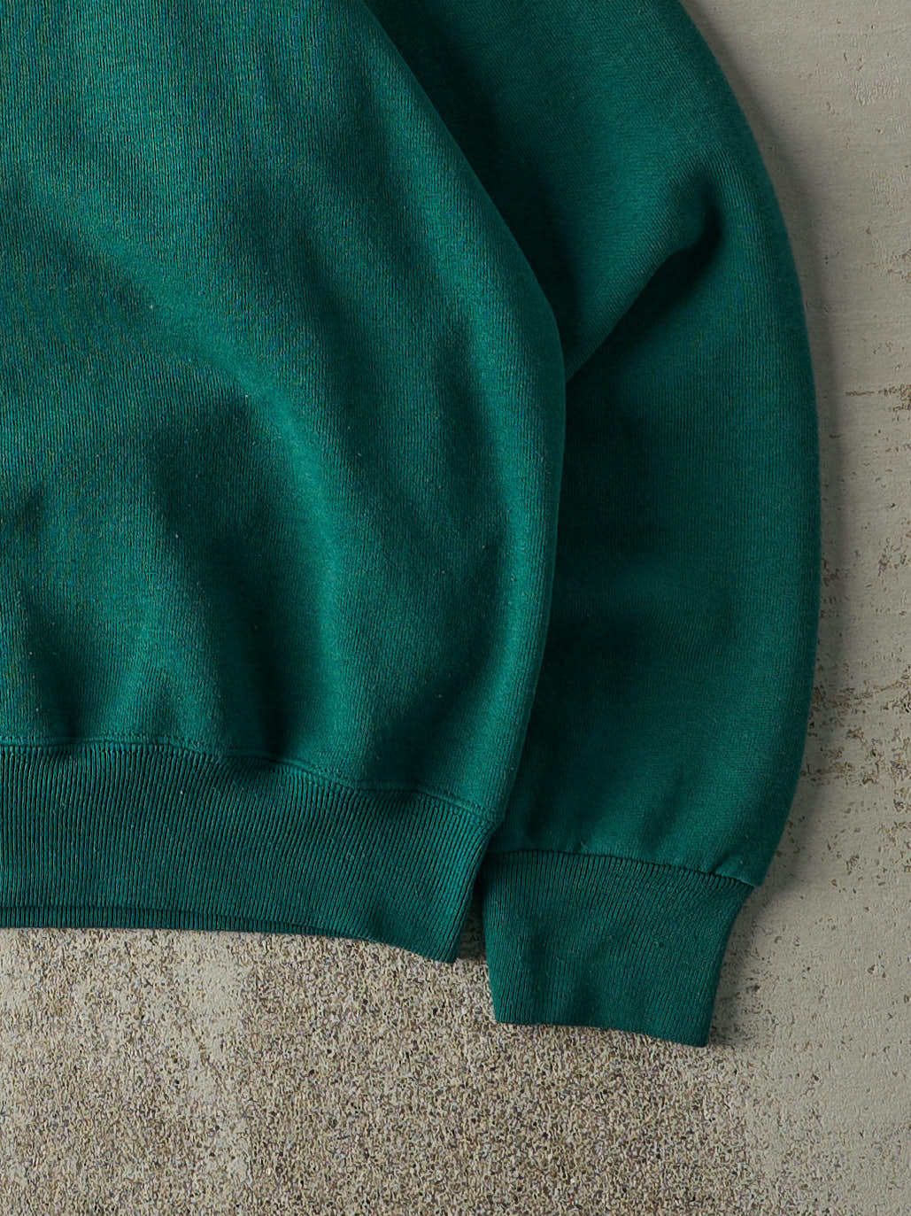 Vintage 90s Green Blank Boxy Crewneck (L)