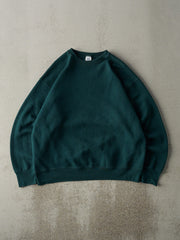 Vintage Y2K Forest Green Blank Crewneck (L)