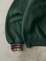 Vintage 90s Forest Green Embroidered National Exchange Club Boxy Crewneck (L)