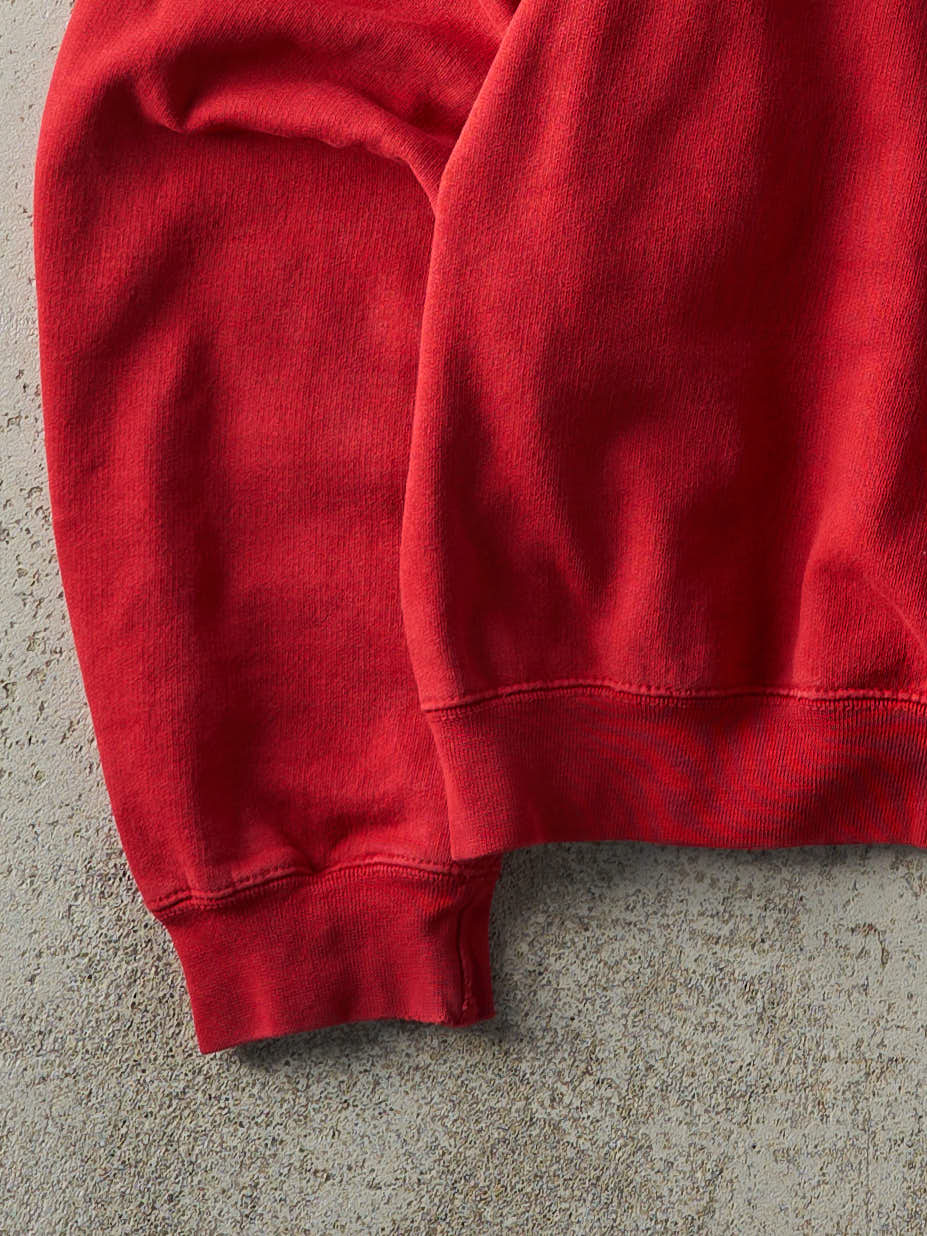 Vintage Y2K Red Chaps Ralph Lauren Embroidered Boxy Crewneck (M)