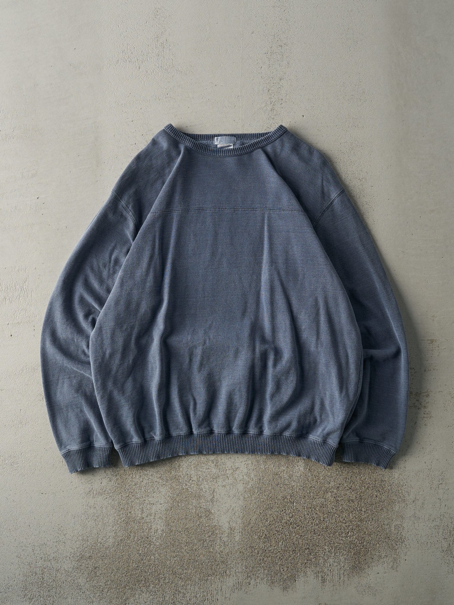 Vintage 90s Washed Blue Blank Crewneck (L)