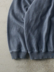 Vintage 90s Washed Blue Blank Crewneck (L)