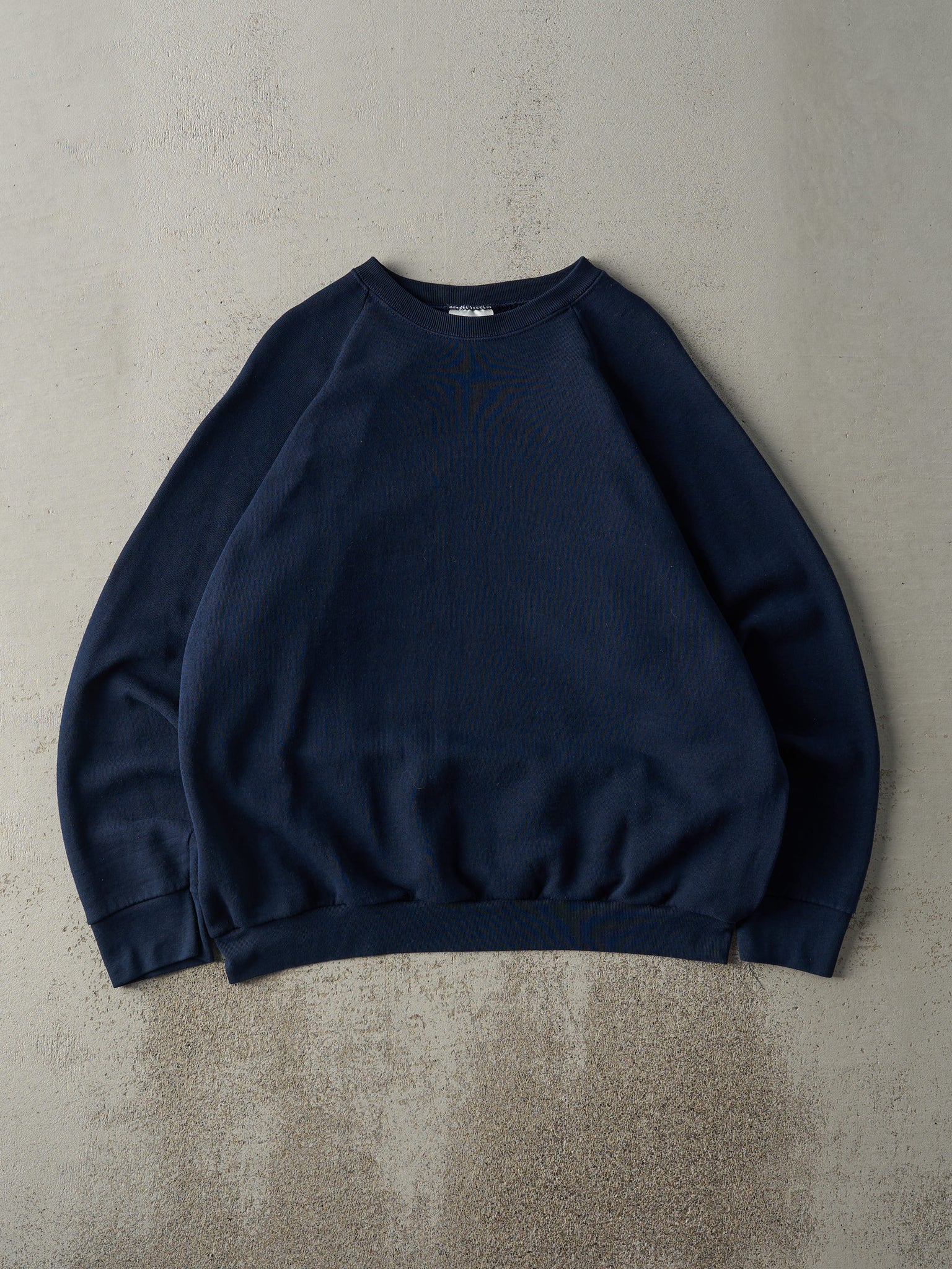 Vintage 90s Navy Blue Blank Crewneck (L)