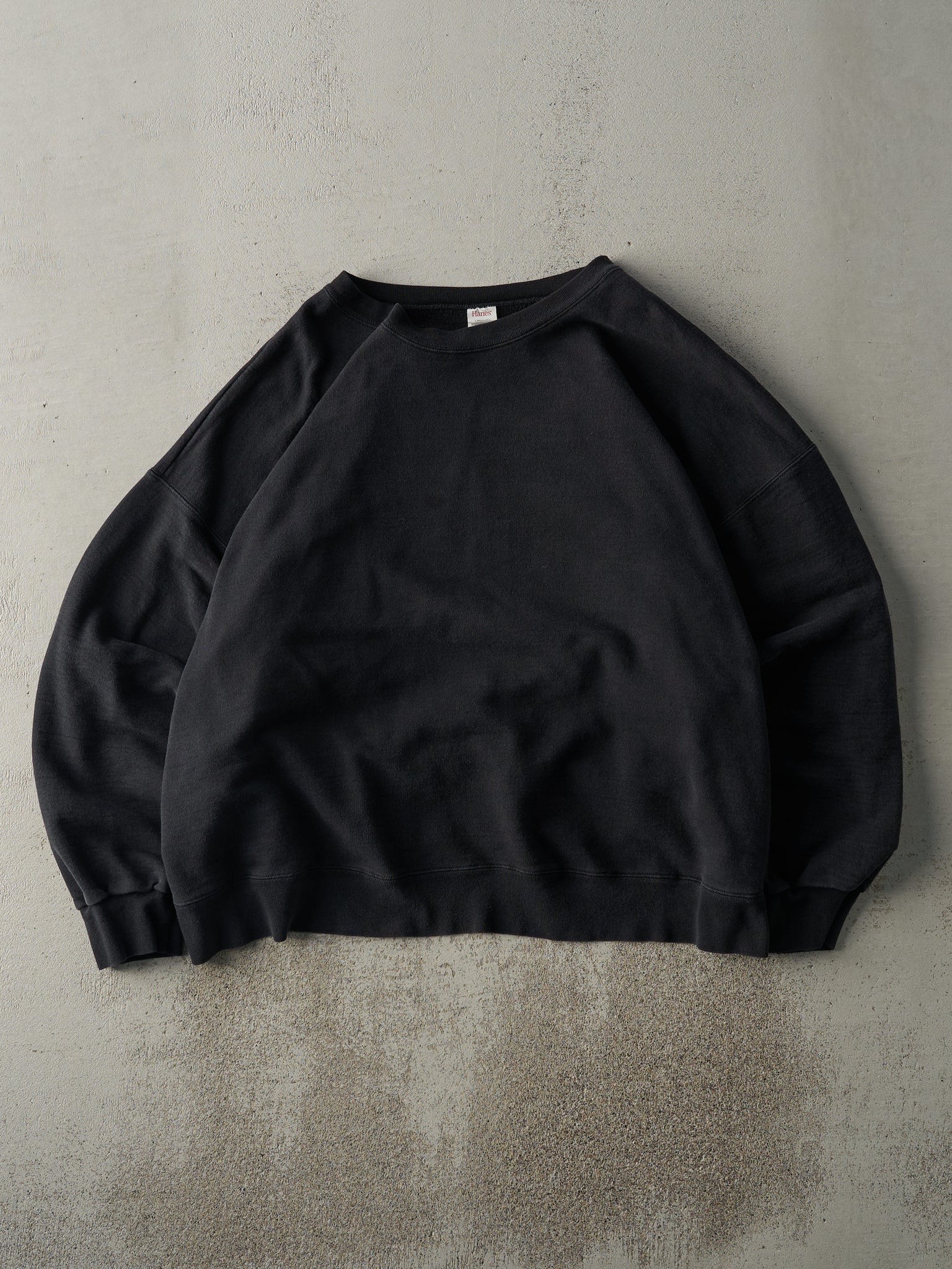 Vintage Y2K Black Blank Crewneck (XXL)