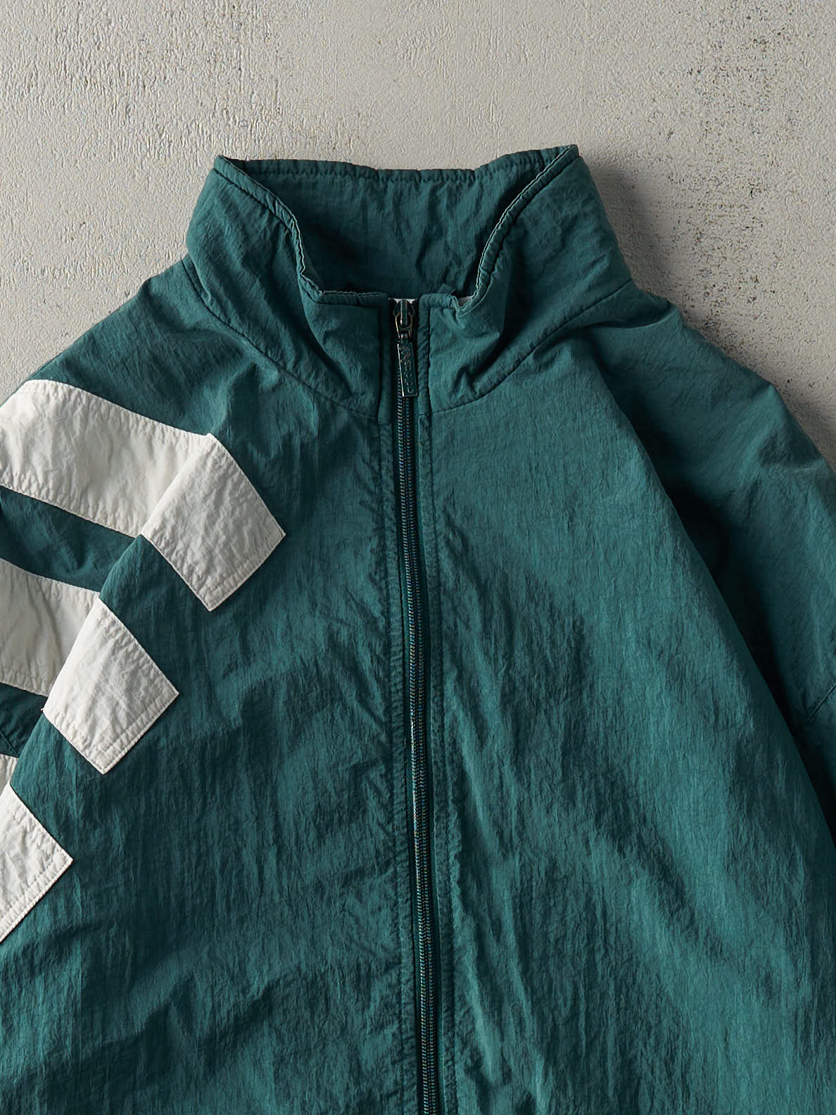 Vintage 90s Green Adidas Windbreaker Jacket (L)