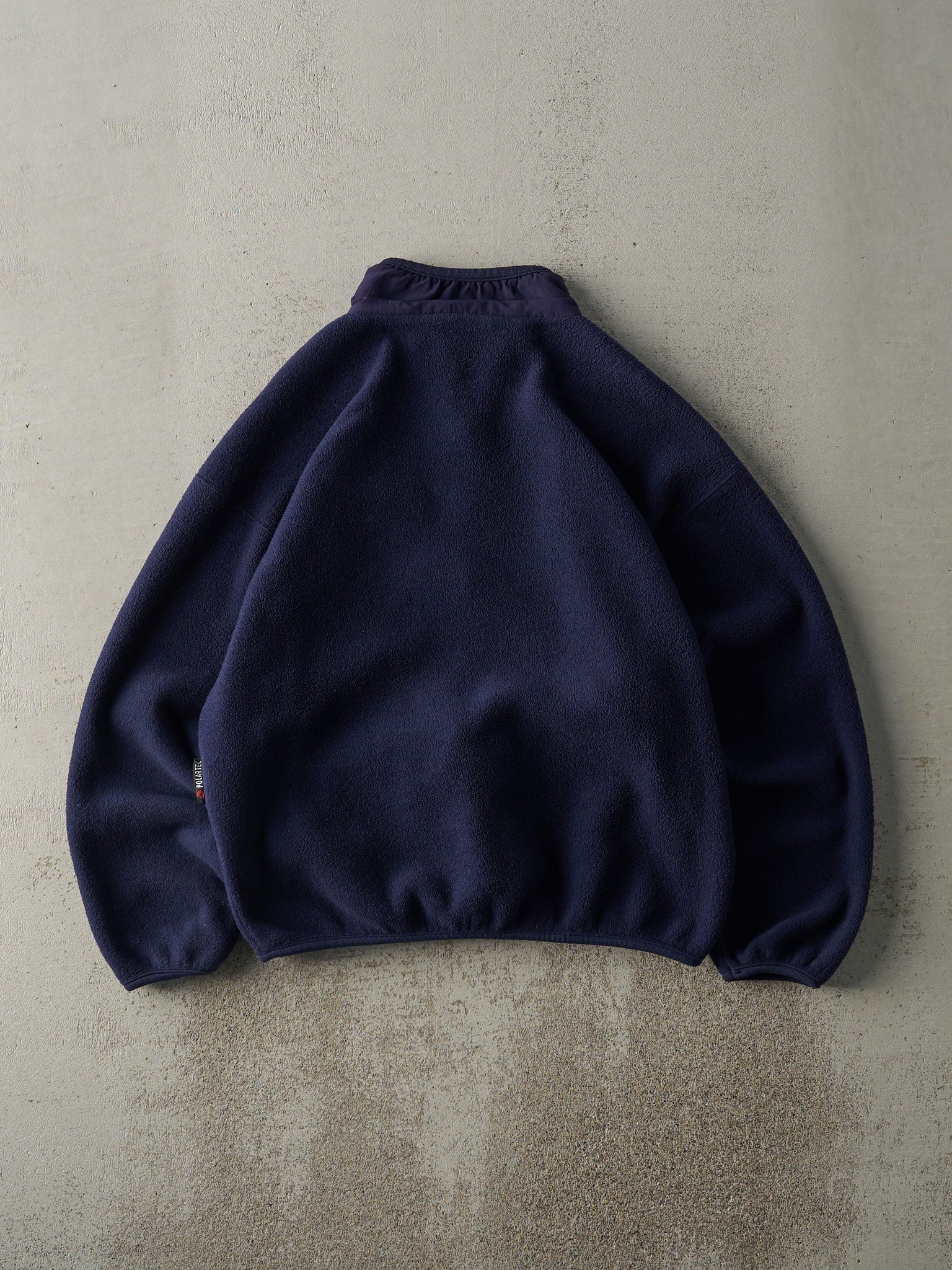 Vintage 90s Navy Blue Polartech Fleece Zip Up Jacket (S/M)