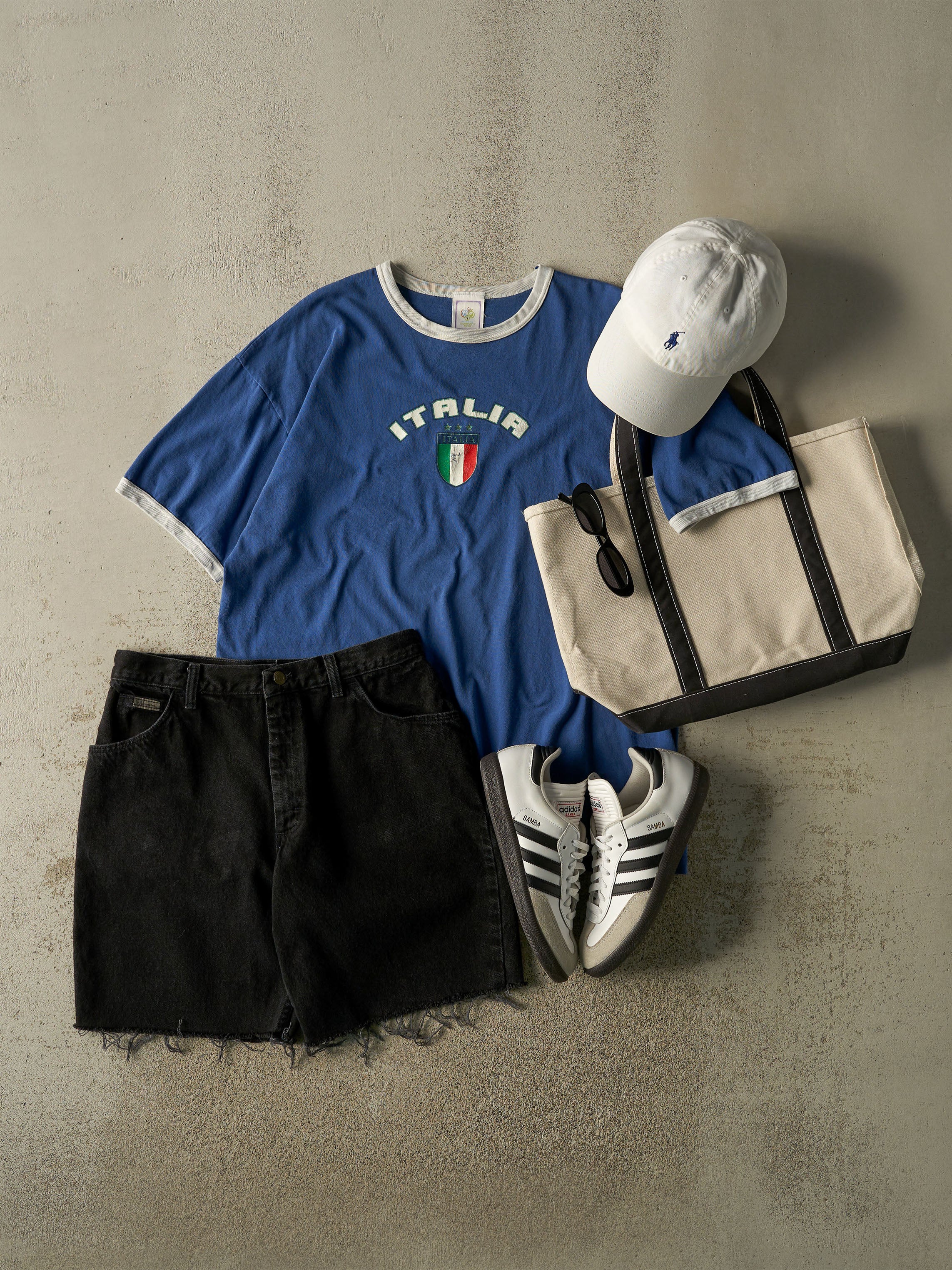 Vintage 06' Blue Italia Fifa World Cup Tee (XL)