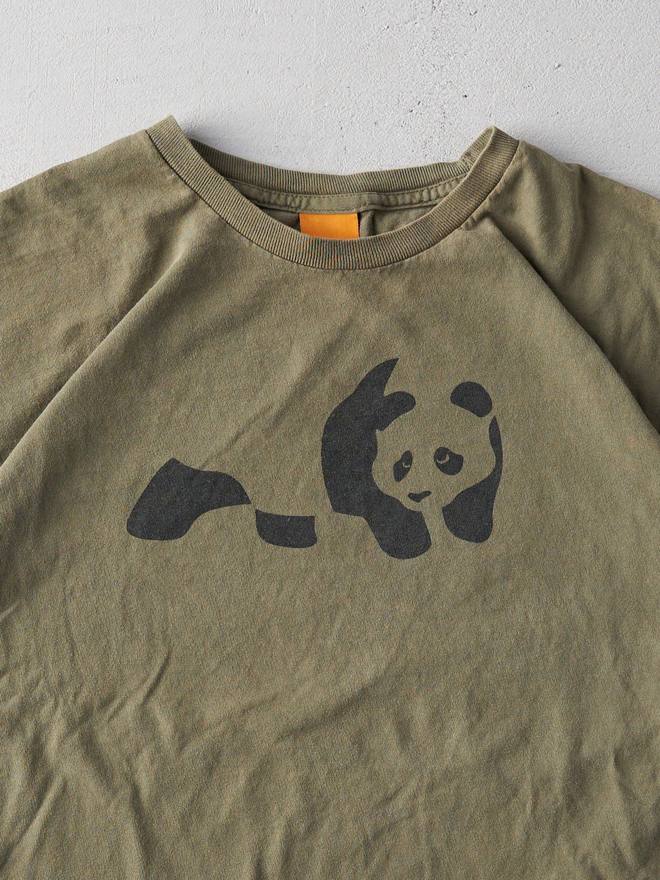Vintage Y2K Army Green Enjoi Skateboard Tee (M)