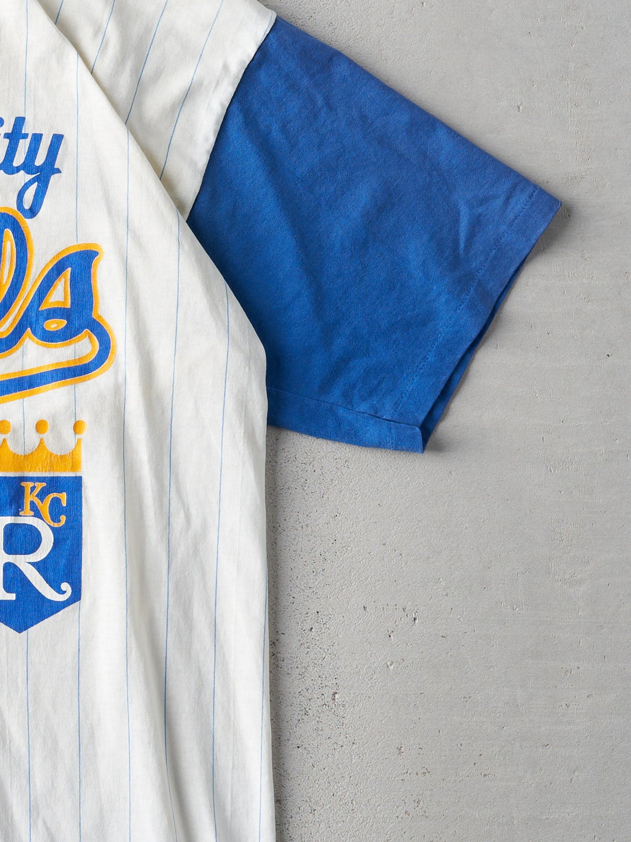 Vintage 88' White Kansas City Royals Jersey Tee (M)