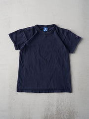 Vintage 80s Navy Blank Champion Tee (XS/S)