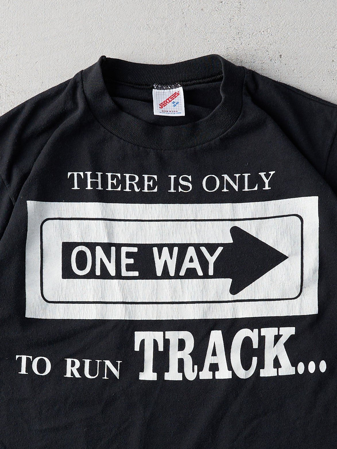 Vintage 80s Black "There Is Only One Way.." Single Stitch Tee (S)