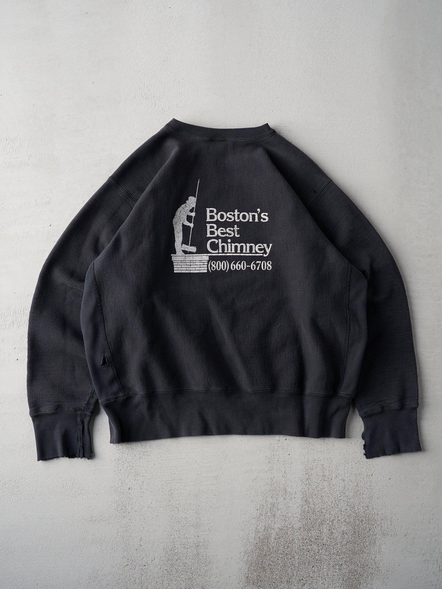 Vintage 90s Black Bostons Best Chimney Crewneck (XL)