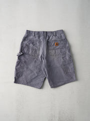 Vintage Y2K Faded Charcoal Grey Carhartt Dungaree Fit Shorts (30x10)