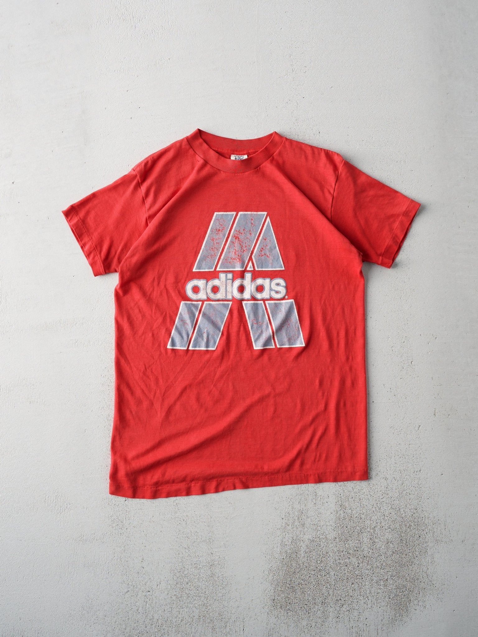 Vintage 87' Red Adidas Grand Prix Tennis Single Stitch Tee (S)