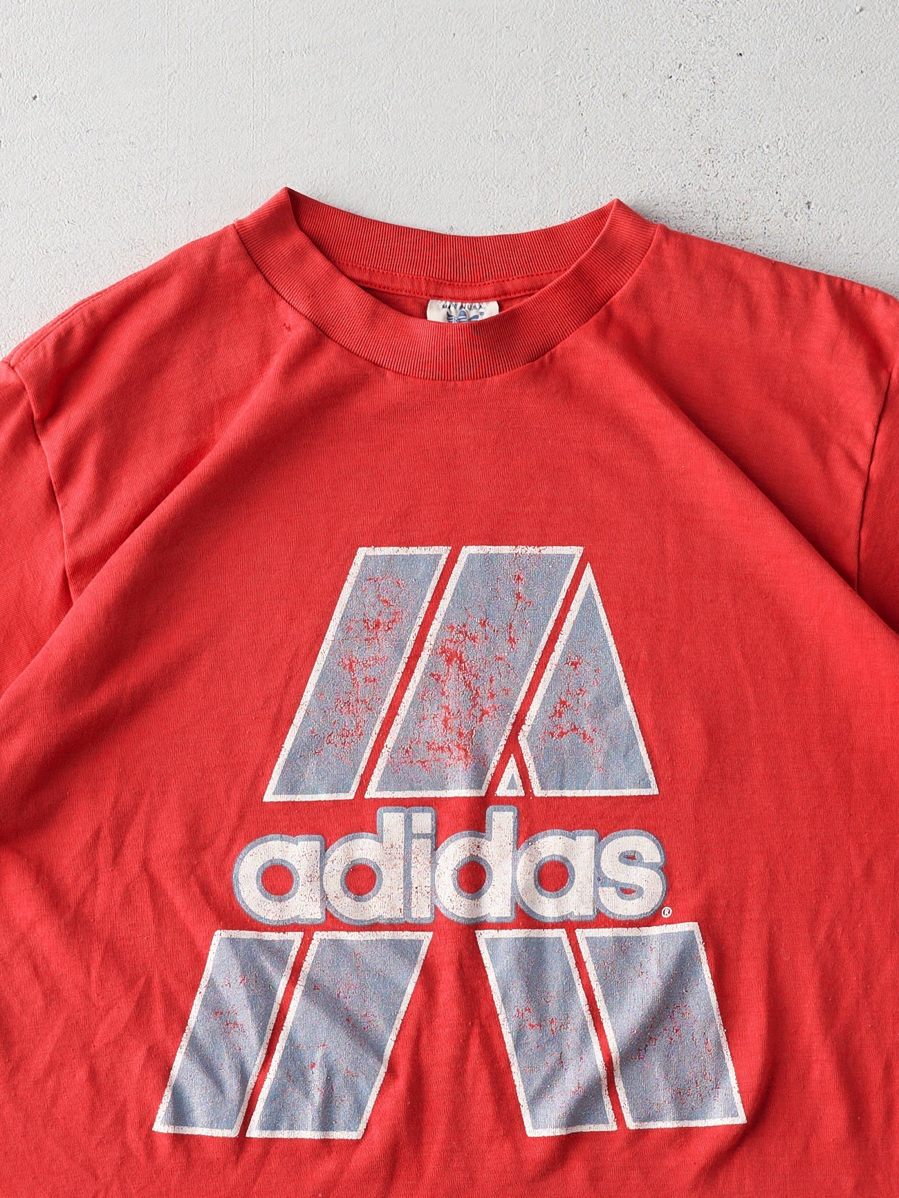 Vintage 87' Red Adidas Grand Prix Tennis Single Stitch Tee (S)