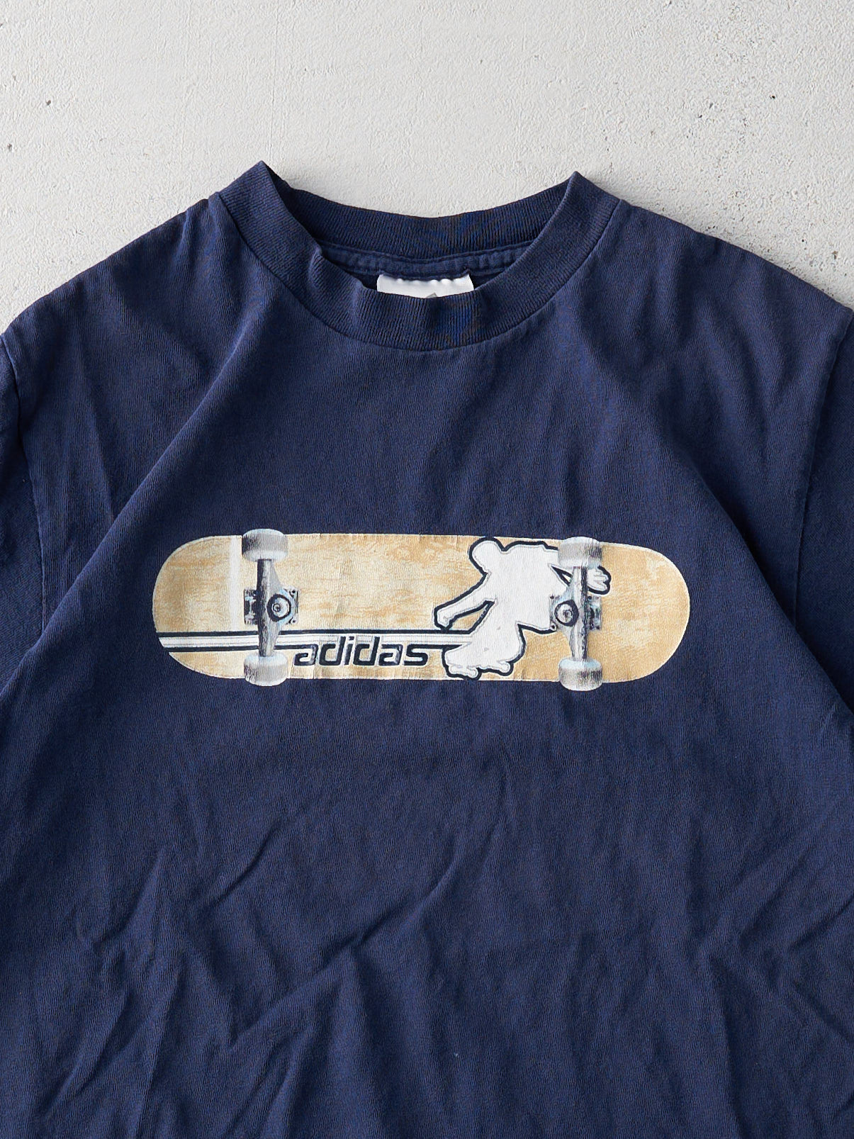 Vintage Y2K Navy Adidas Skateboard Tee (S)