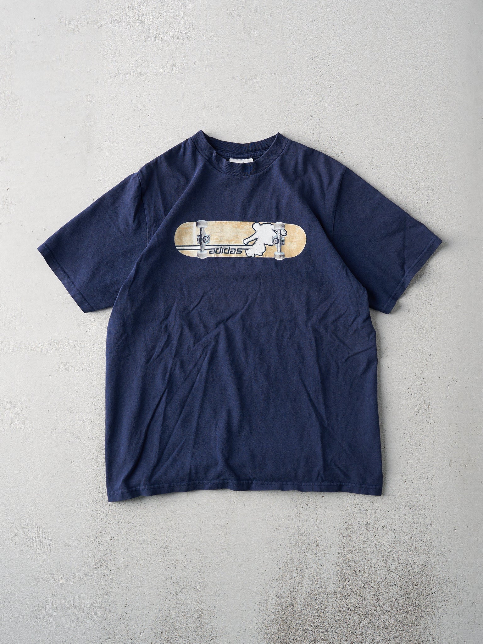 Vintage Y2K Navy Adidas Skateboard Tee (S)