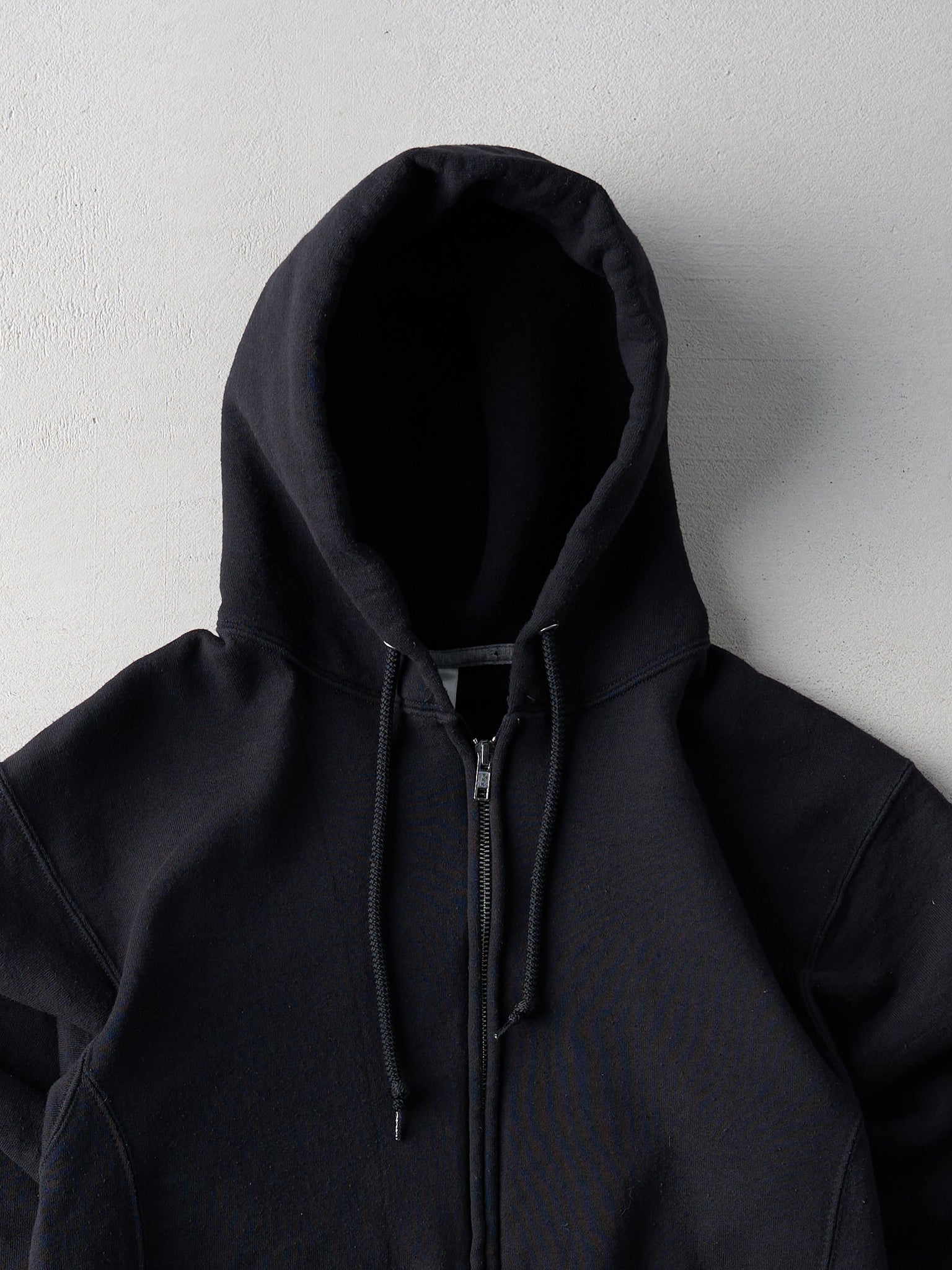 Vintage Black Russell Athletics Zip Up Hoodie (M)