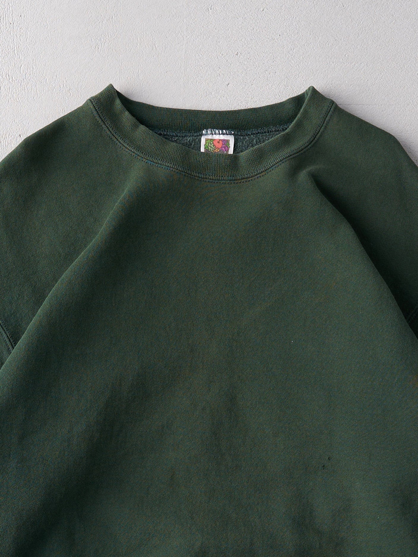 Vintage 90s Forest Green Blank Crewneck (L)