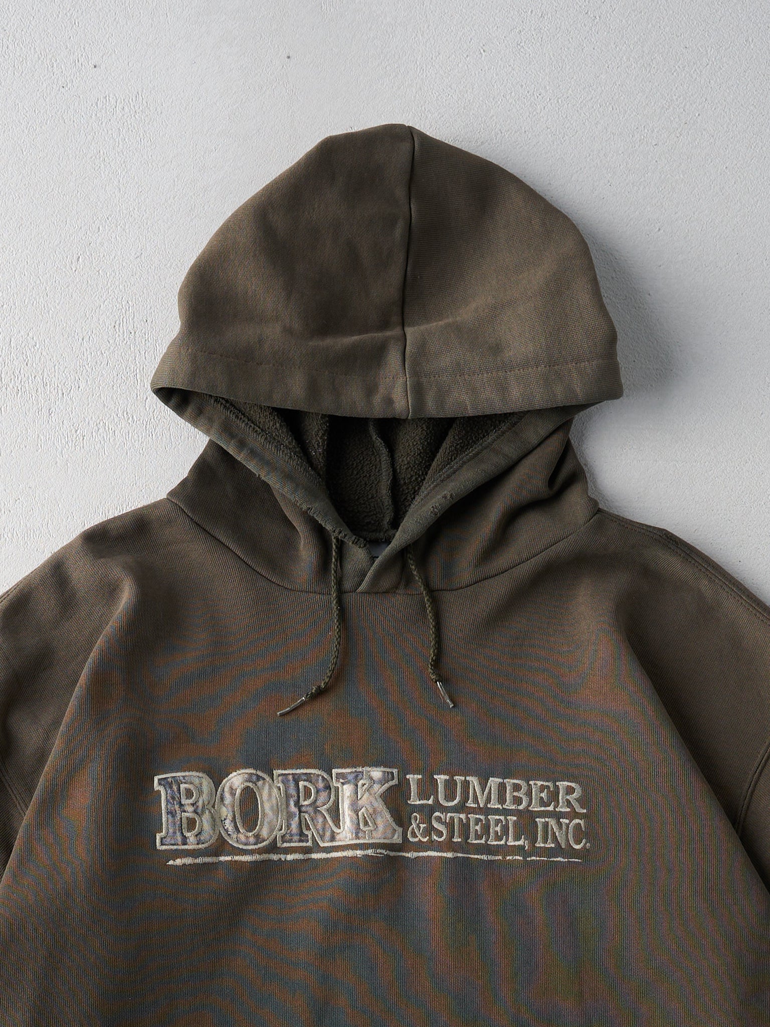 Vintage 90s Dark Green Bork Lumber Real Tree Carhartt Hoodie (XXL)