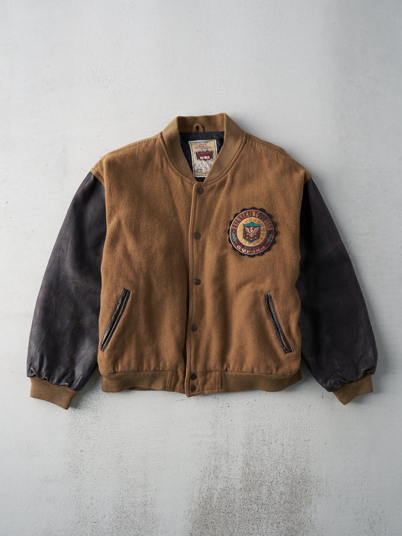 Vintage 70s Brown GOFORD Varsity Jacket (M)