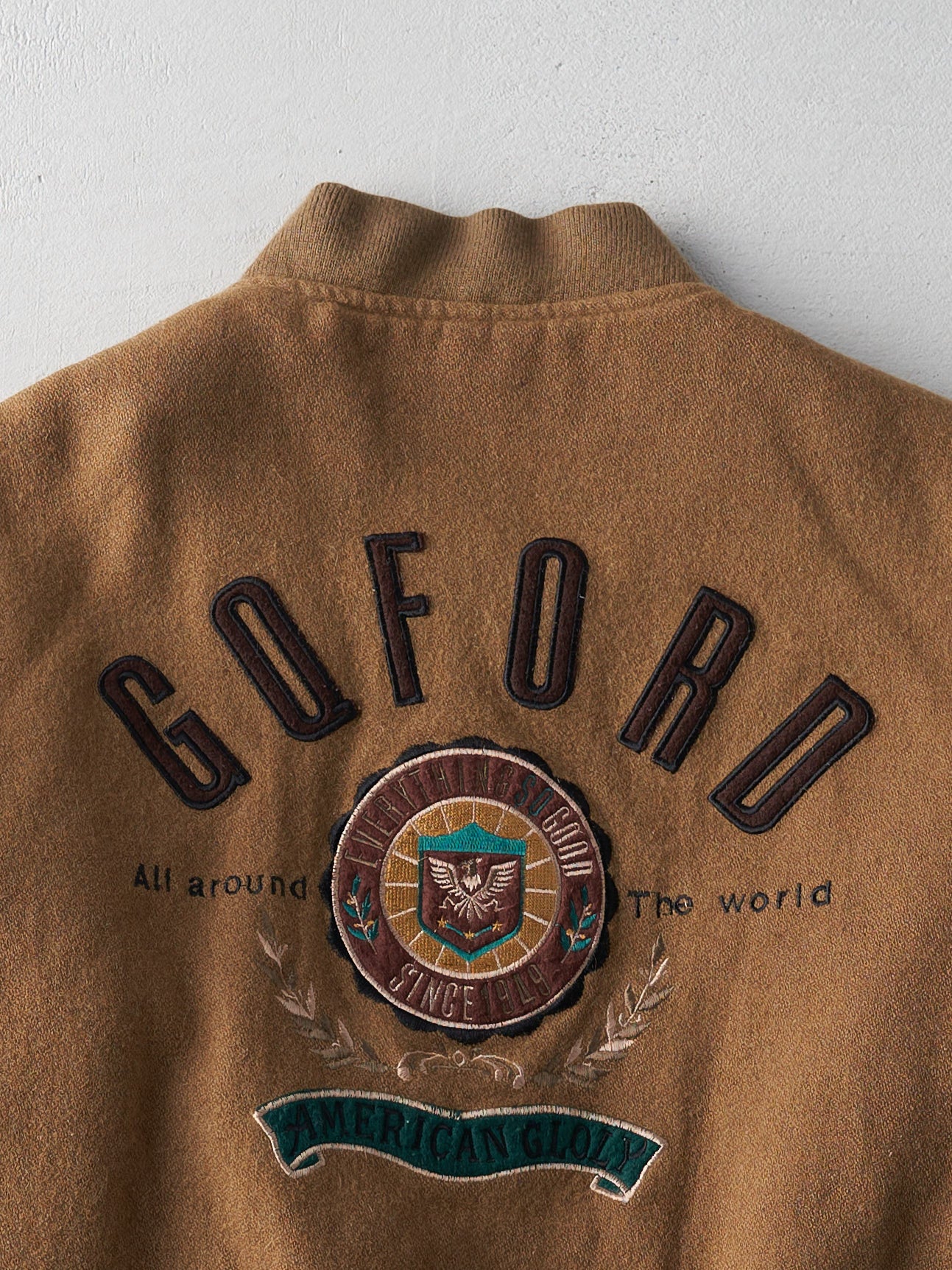 Vintage 70s Brown GOFORD Varsity Jacket (M)