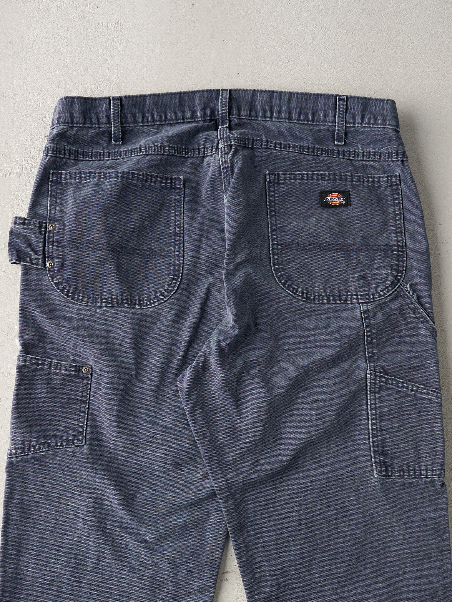 Vintage 90s Washed Navy Blue Dickies Carpenter Pants (38x29)