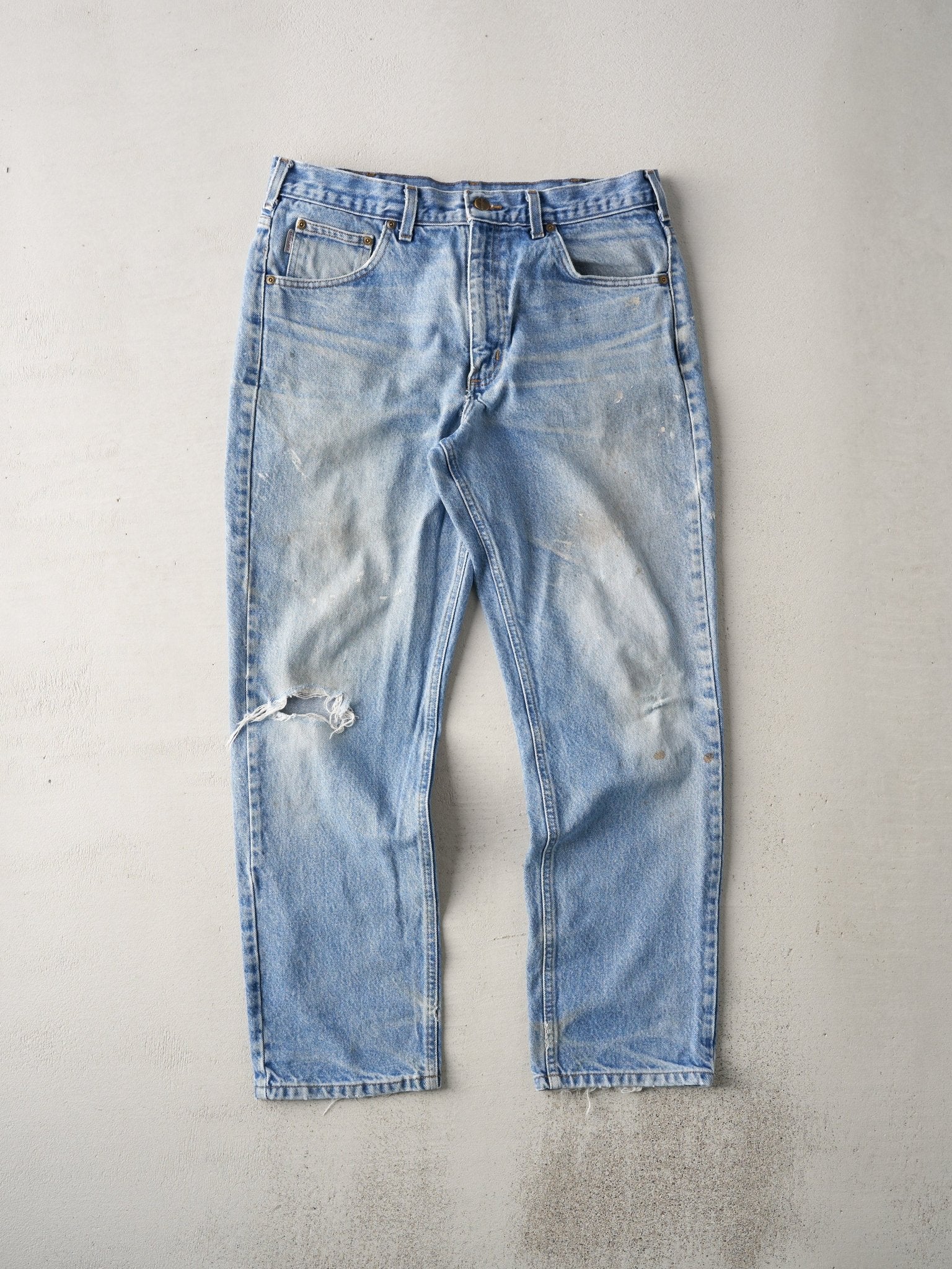 Vintage 90s Light Wash Carhartt Traditional Fit Jeans (34x29)