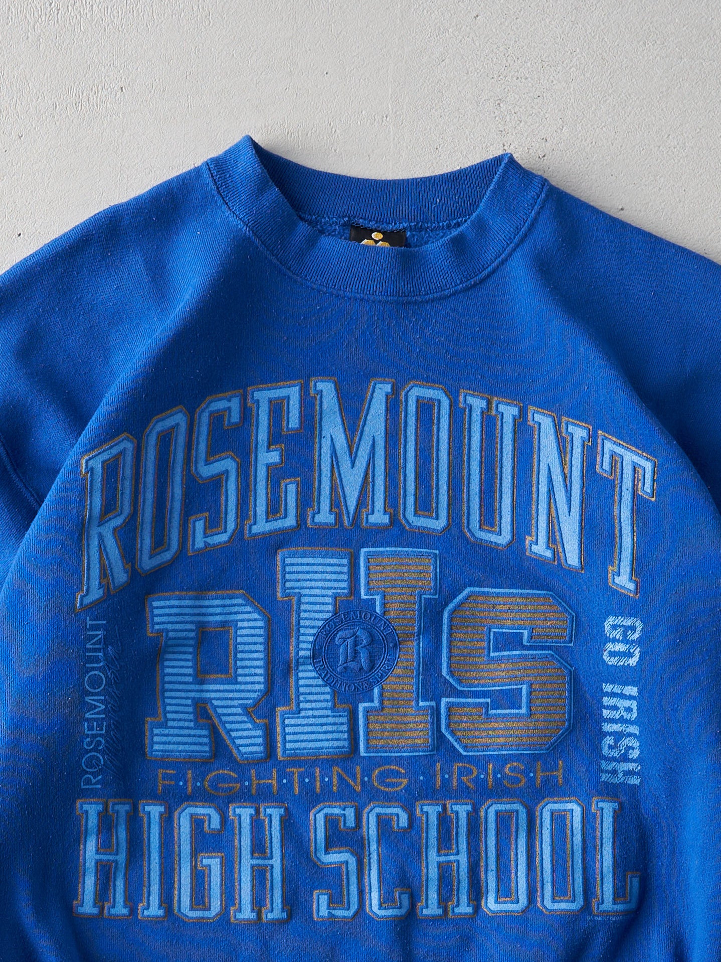 Vintage 90s Royal Blue Rosemount High School Crewneck (L)