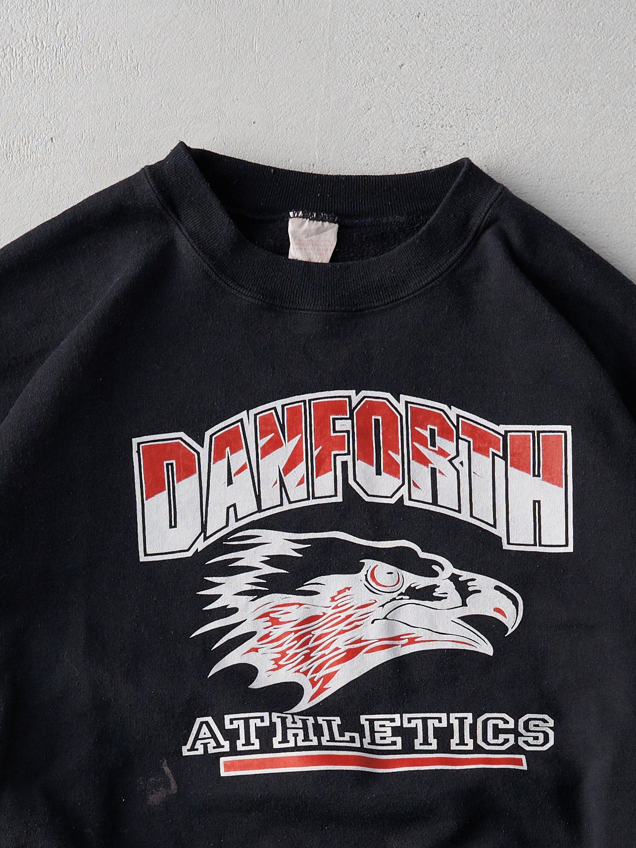 Vintage 90s Black Danforth Athletics Boxy Crewneck (L)