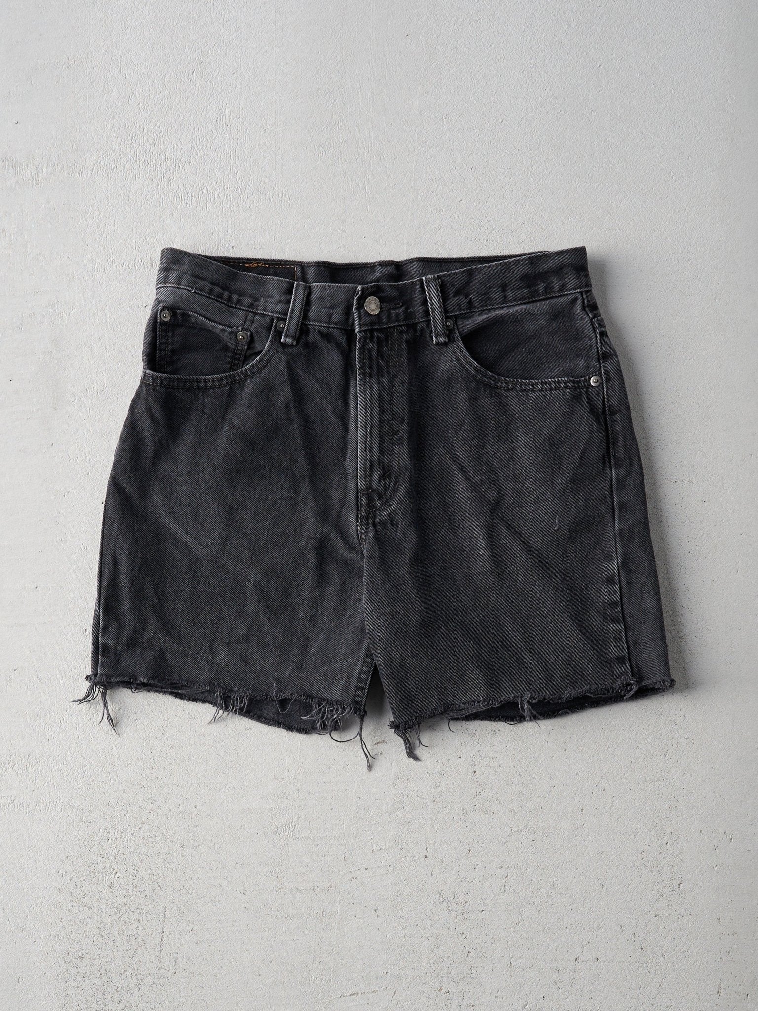 Vintage Black Levi 516 Cut Off Shorts (32x5)
