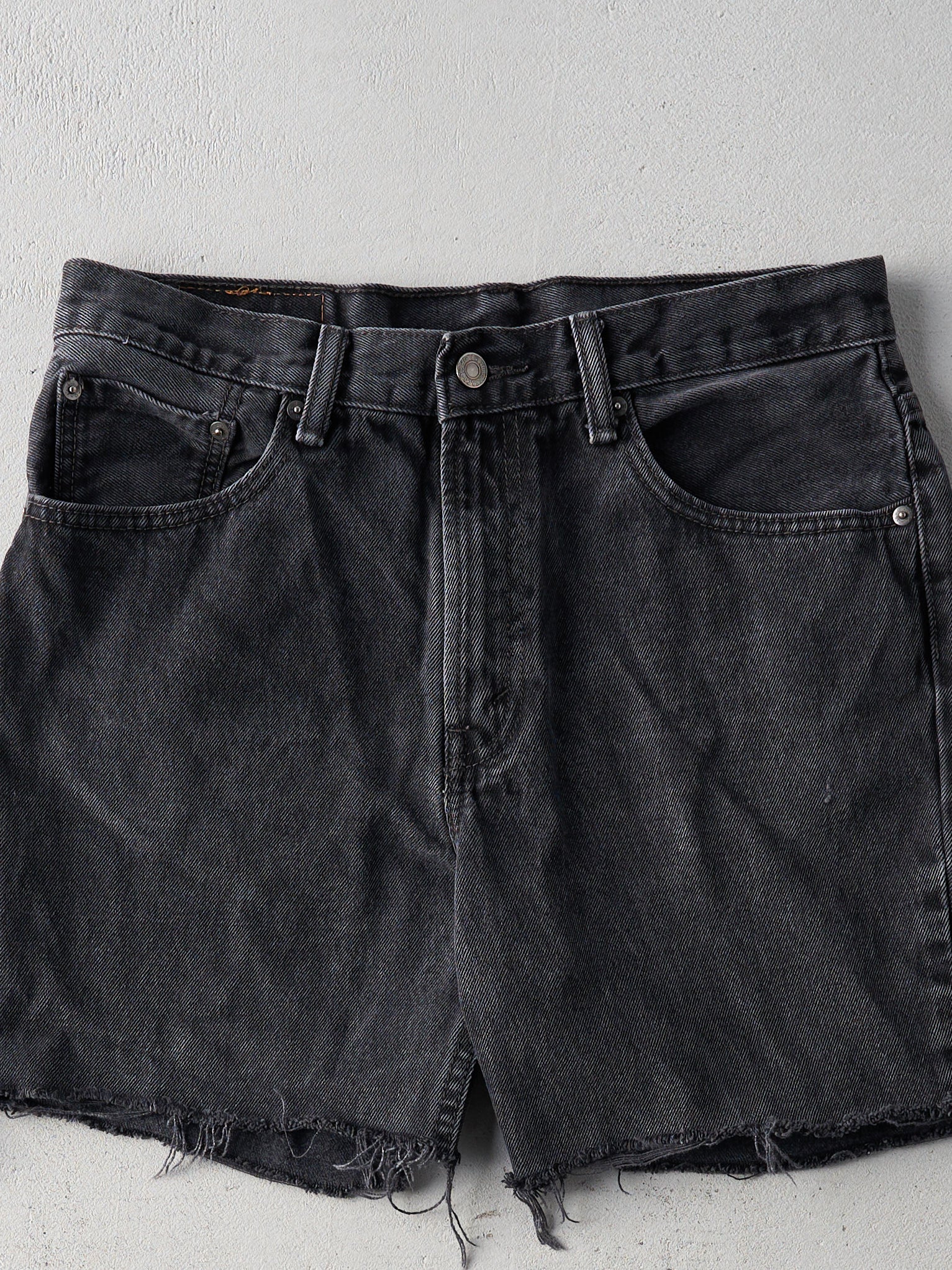 Vintage Black Levi 516 Cut Off Shorts (32x5)