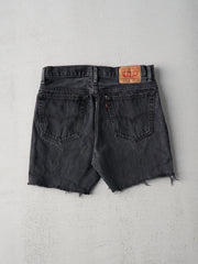 Vintage Black Levi 516 Cut Off Shorts (32x5)