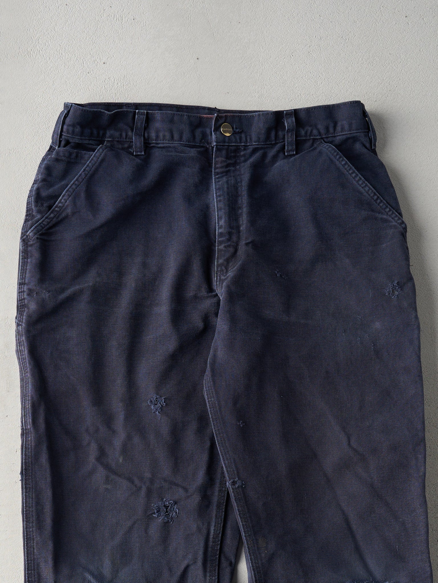 Vintage Y2K Navy Dungaree Fit Carhartt Carpenter Pants (33x32)