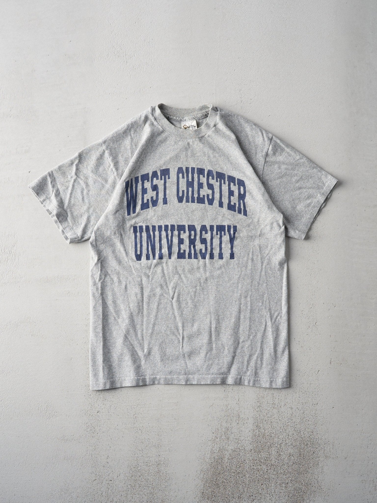 Vintage 90s Grey West Chester University Single Stitch Tee (S)