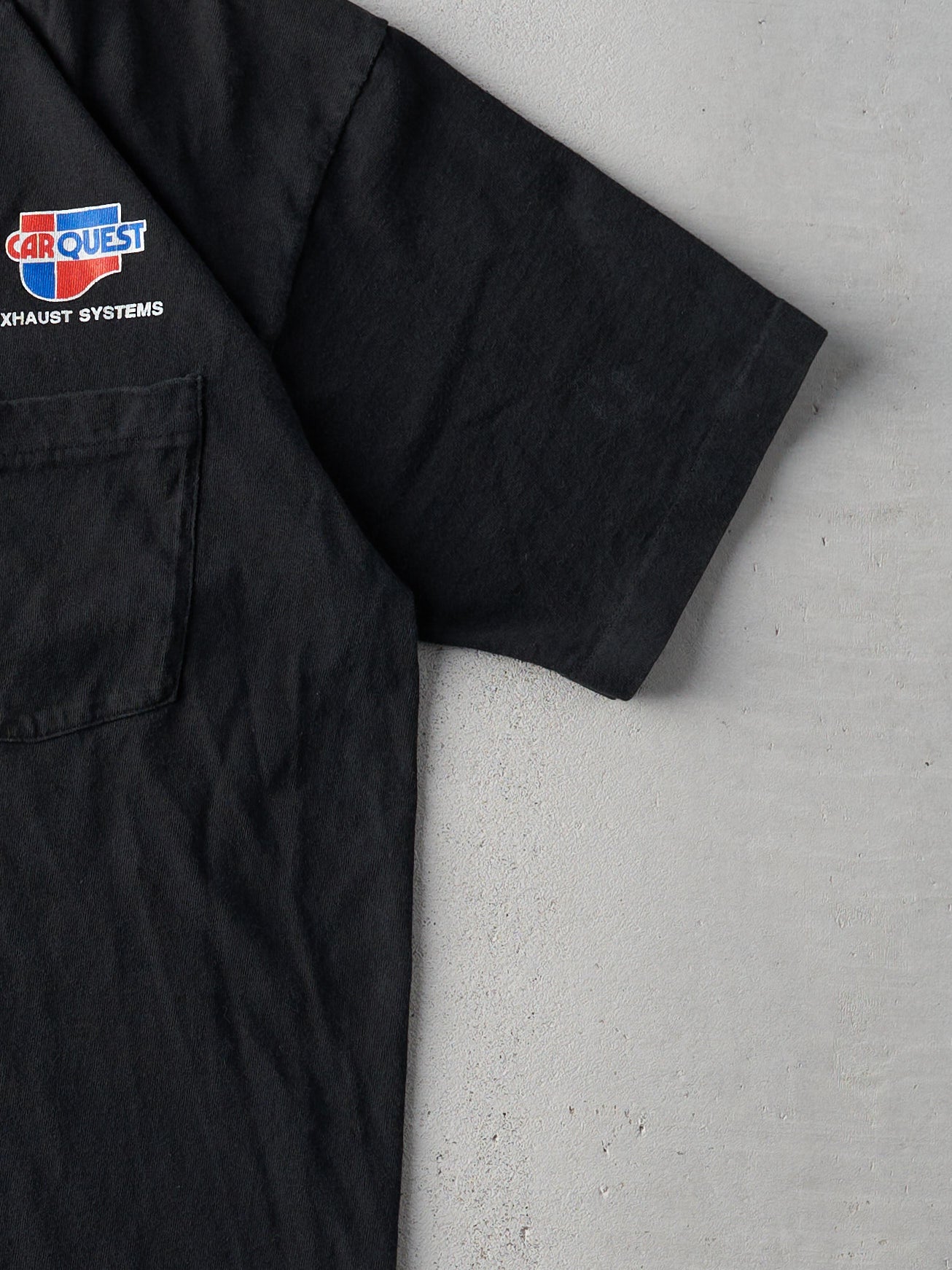 Vintage 90s Black Car Quest Single Stitch Pocket Tee (M/L)