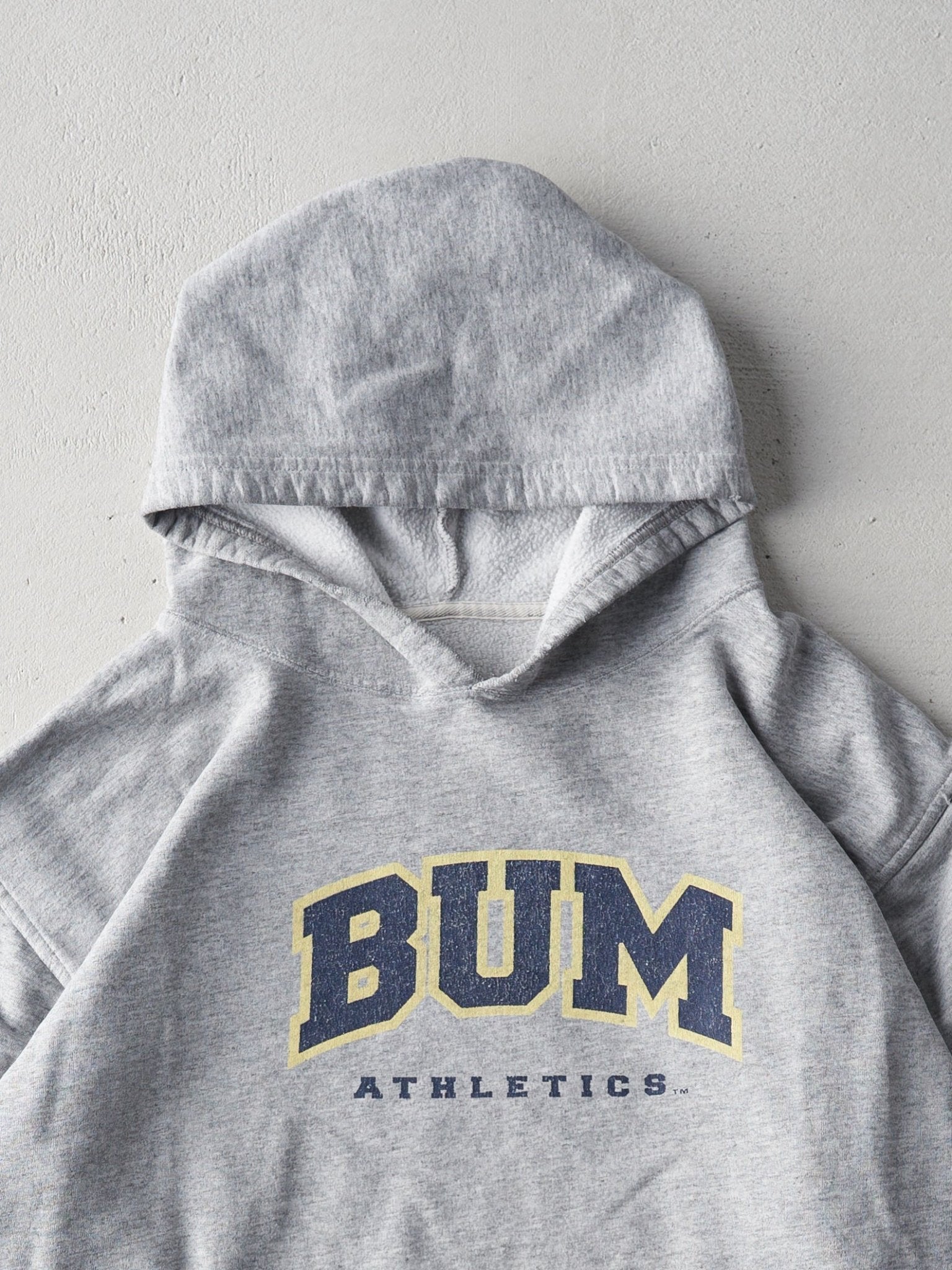 Vintage 90s Grey BUM Athletics Boxy Hoodie (L)