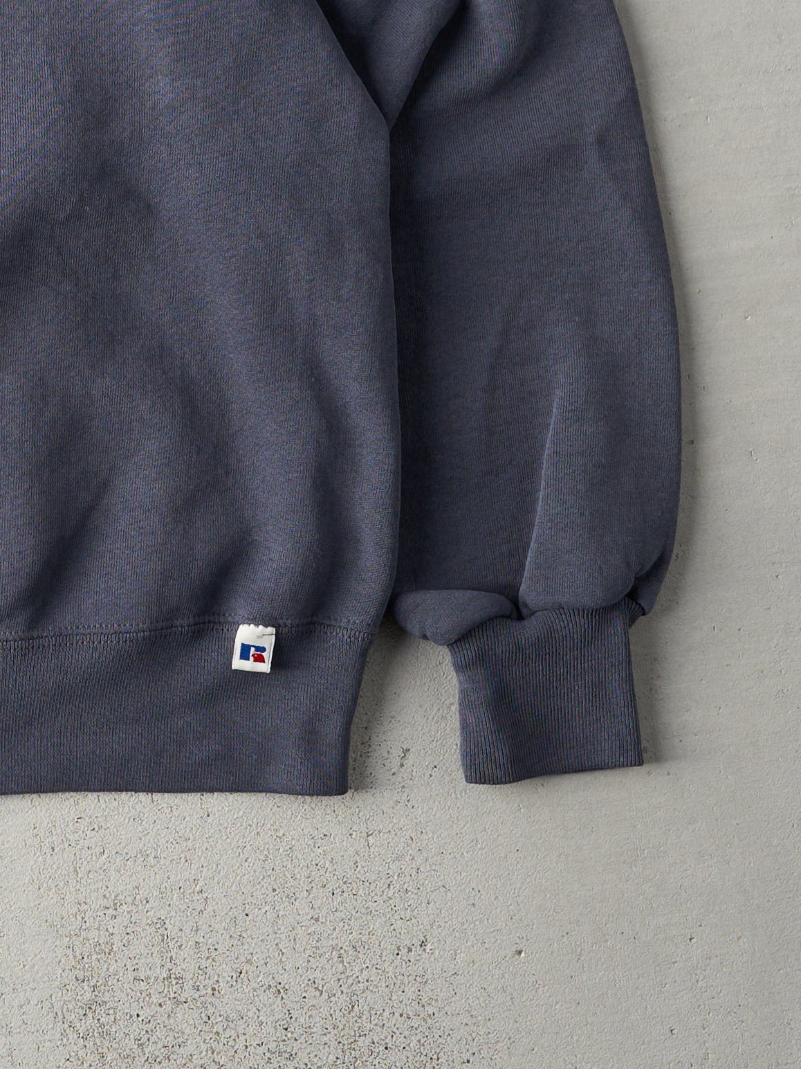 Vintage 90s Washed Grey Russell Athletics Crewneck (L)