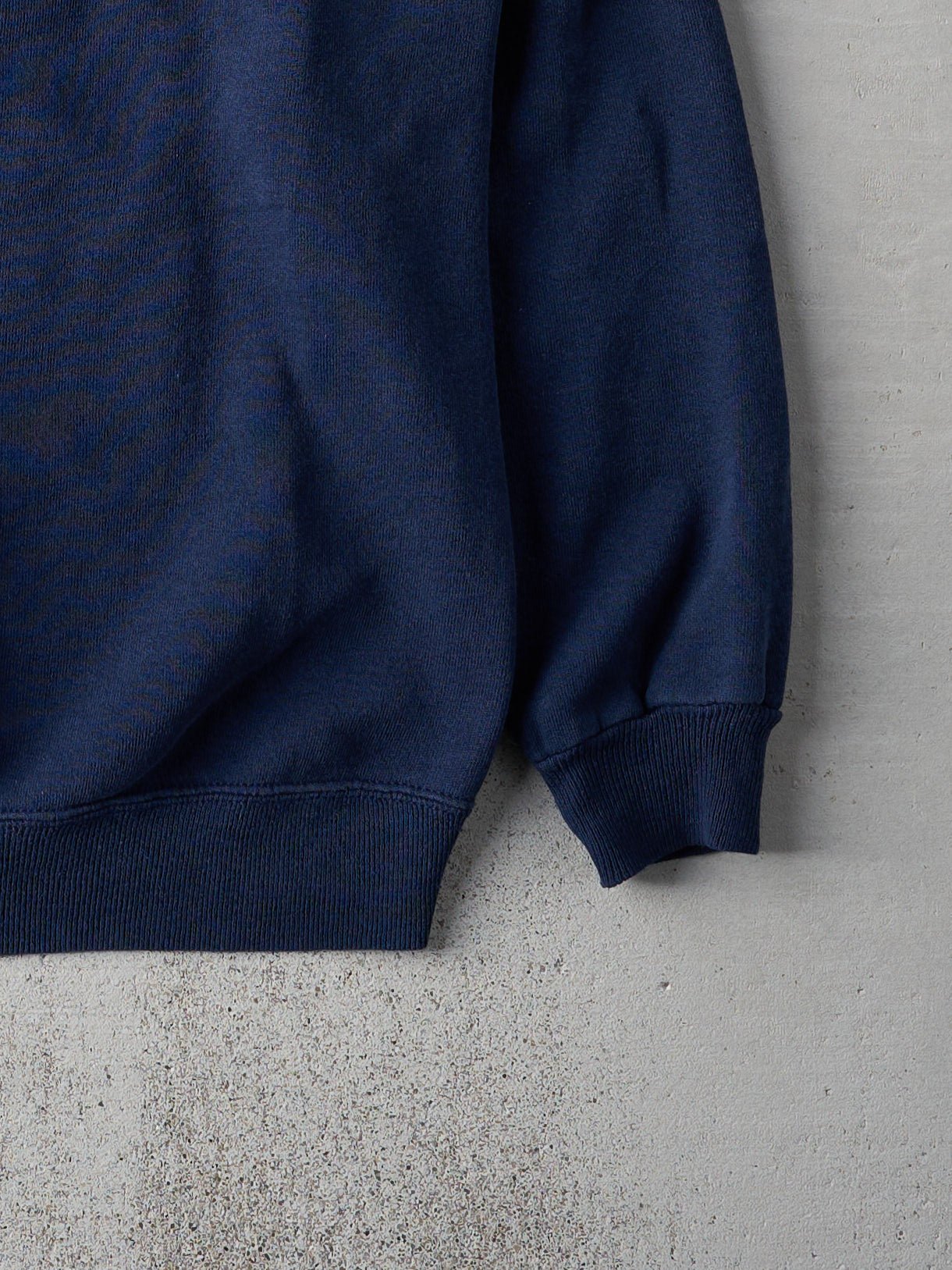Vintage 80s Navy Blue Boxy Blank Crewneck (M/L)