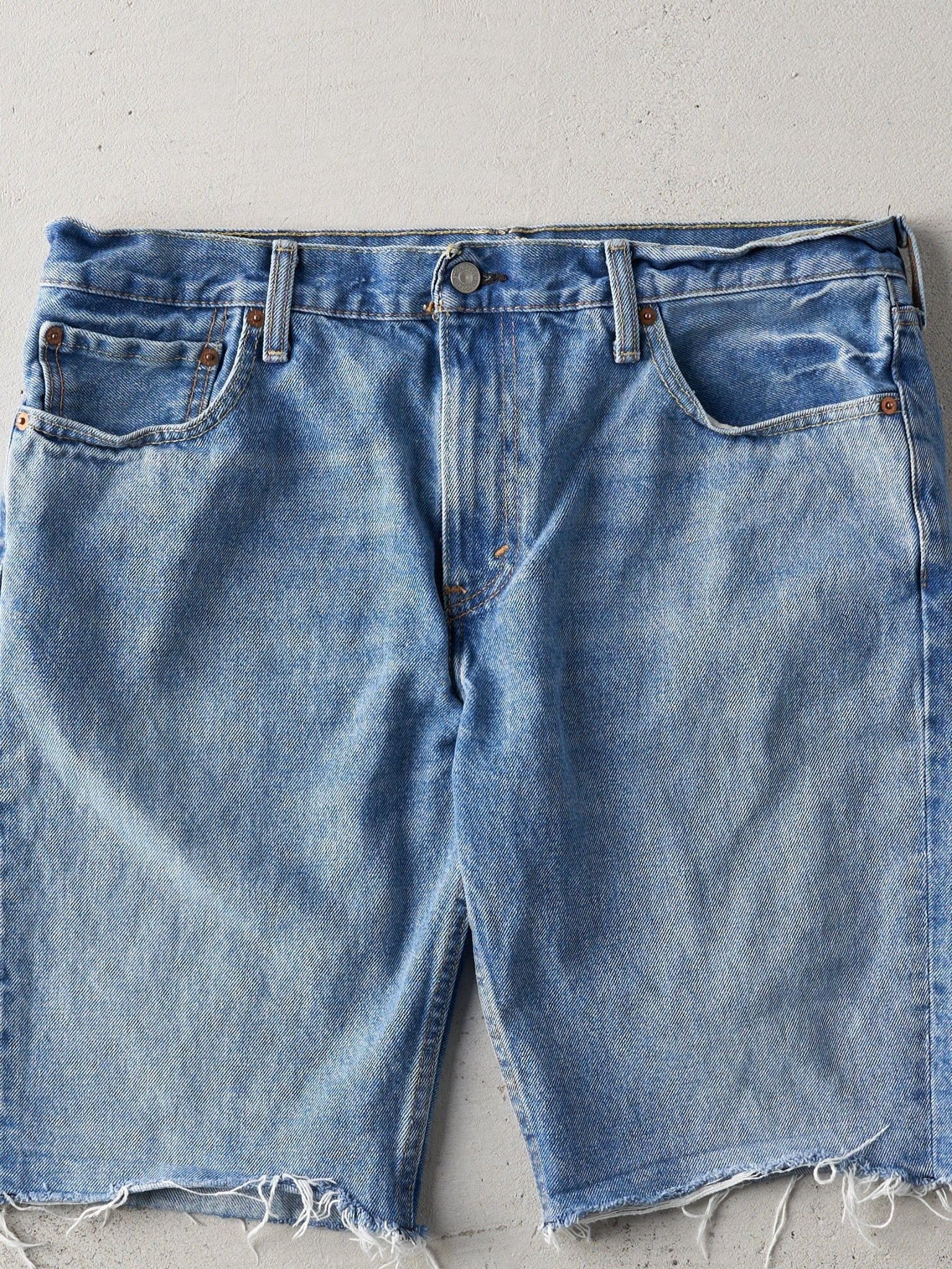Vintage Light Wash Levis 511 Cut Offs (36x10.5)