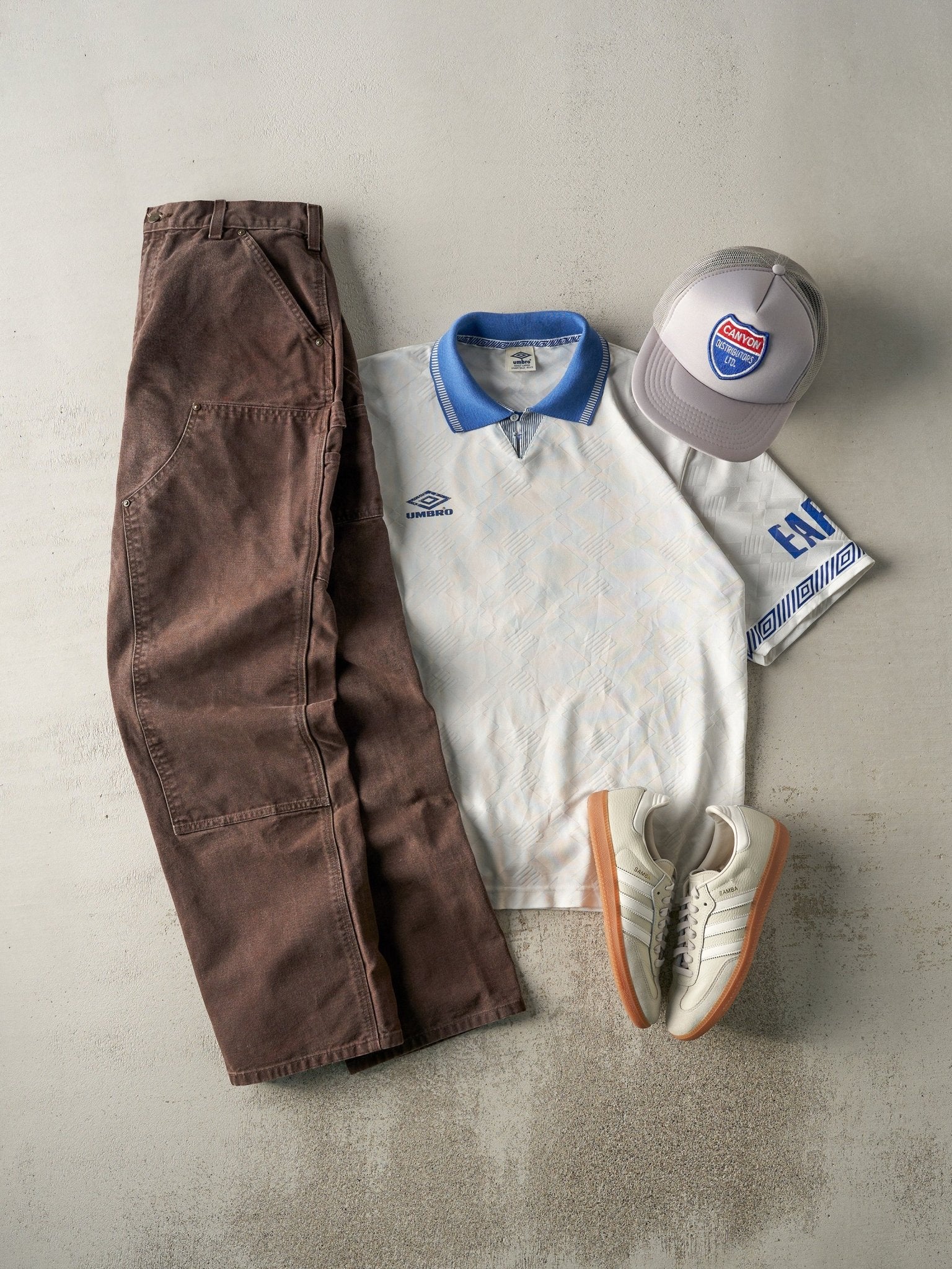 Vintage 90s Brown Carhartt Double Knee Carpenter Pants (31x32)