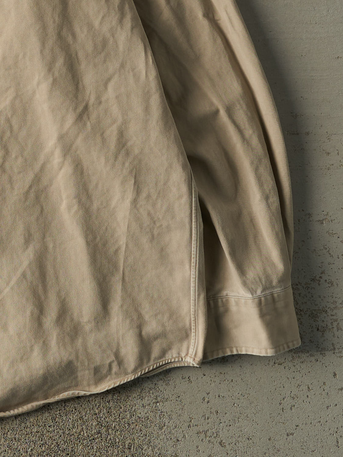 Vintage 90s Beige Ralph Lauren Button Up Long Sleeve (XXL)